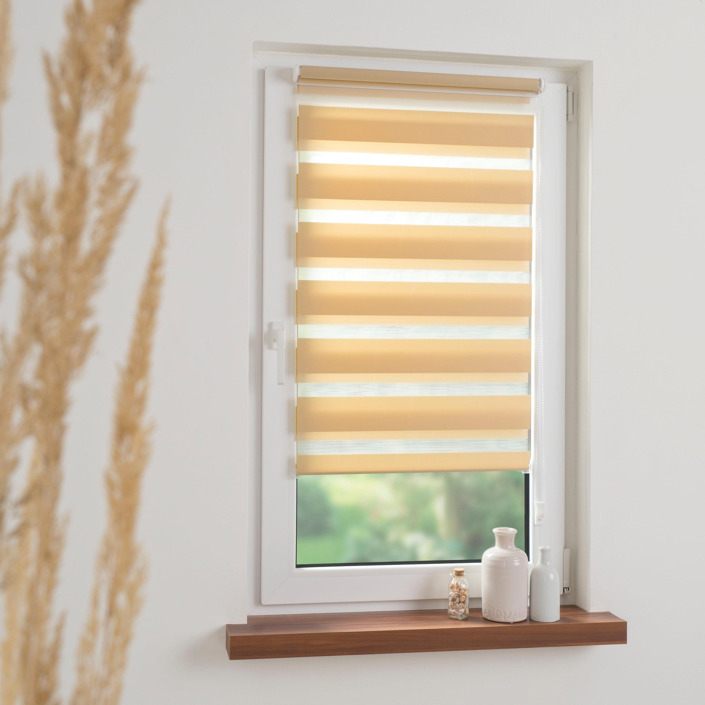 SCHÖNER WOHNEN-Kollektion Doppelrollo »Klemmfix-Doppelrollo«, Lichtschutz, ohne Bohren, freihängend