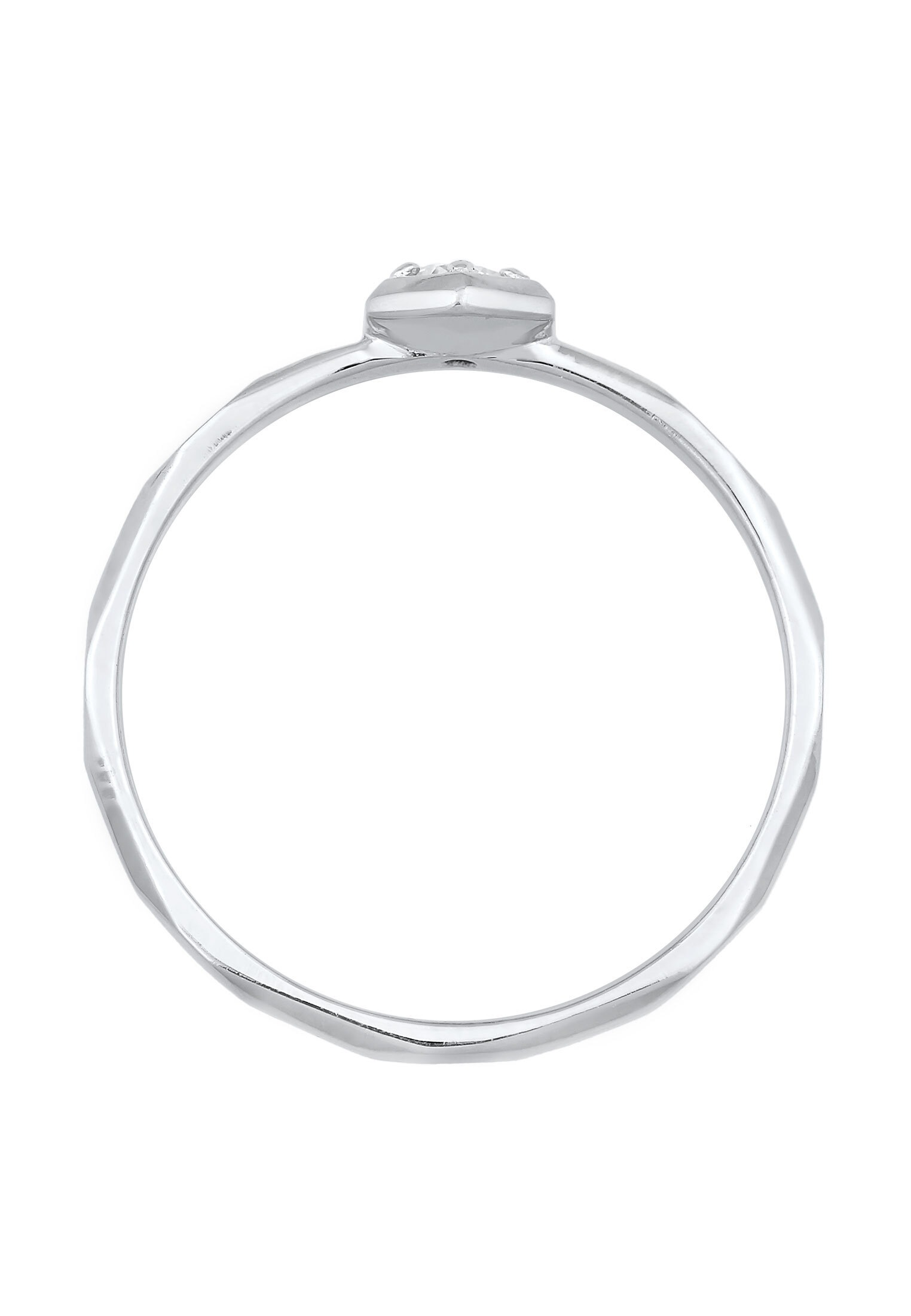 Elli Silberring »Ring Zirkonia Octagon Solitär 925 Silber«