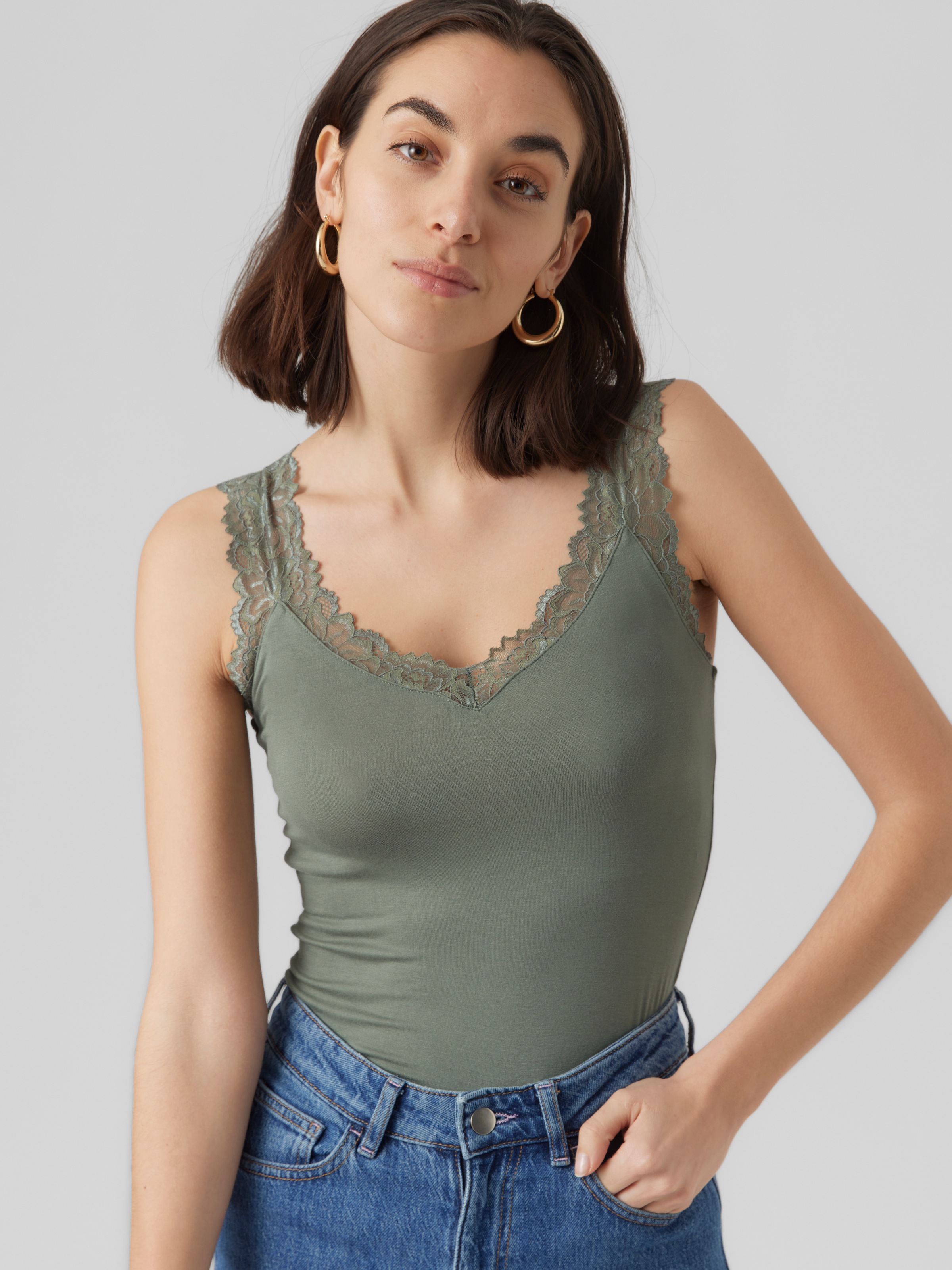 Vero Moda Spitzentop »VMROSA SL TOP JRS NOOS«