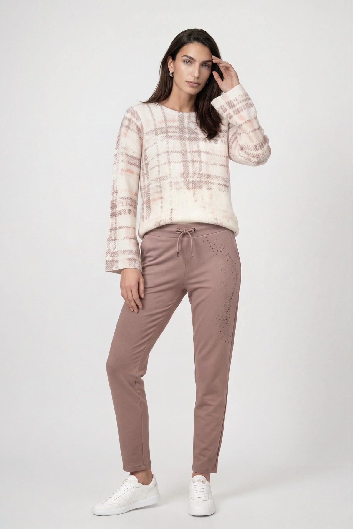 Monari Sweathose »Hose Sweat«  Regular fit mit Strassdetails