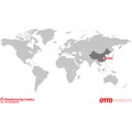 OTTO products Gardine »Lilja«, (1 St.), halbtransparent, nachhaltig, recyceltes Polyester, Leinen-Optik, monochrom, basic