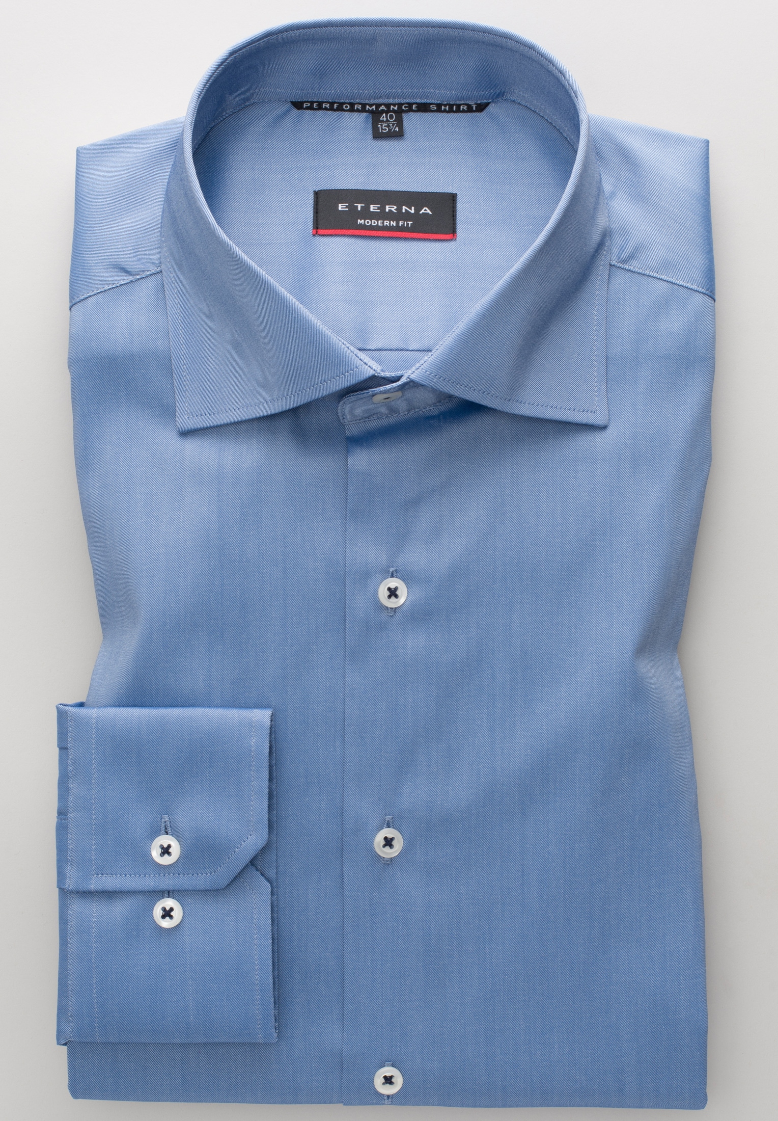 Eterna Langarmhemd »MODERN FIT« EASY IRON (bügelleicht)