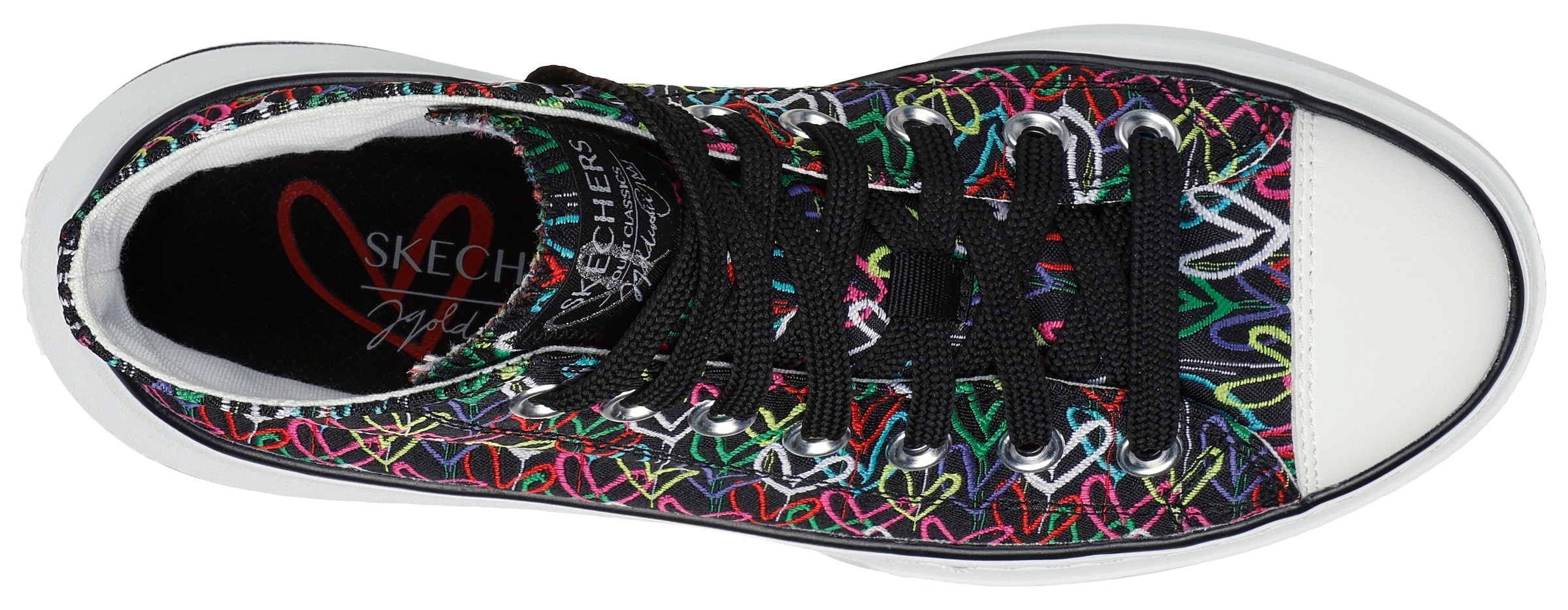 Skechers Sneaker »CORDOVA CLASSIC-LOVE LETTERS«, mit süßem Herzchenprint, Freizeitschuh, Halbschuh, Schnürschuh