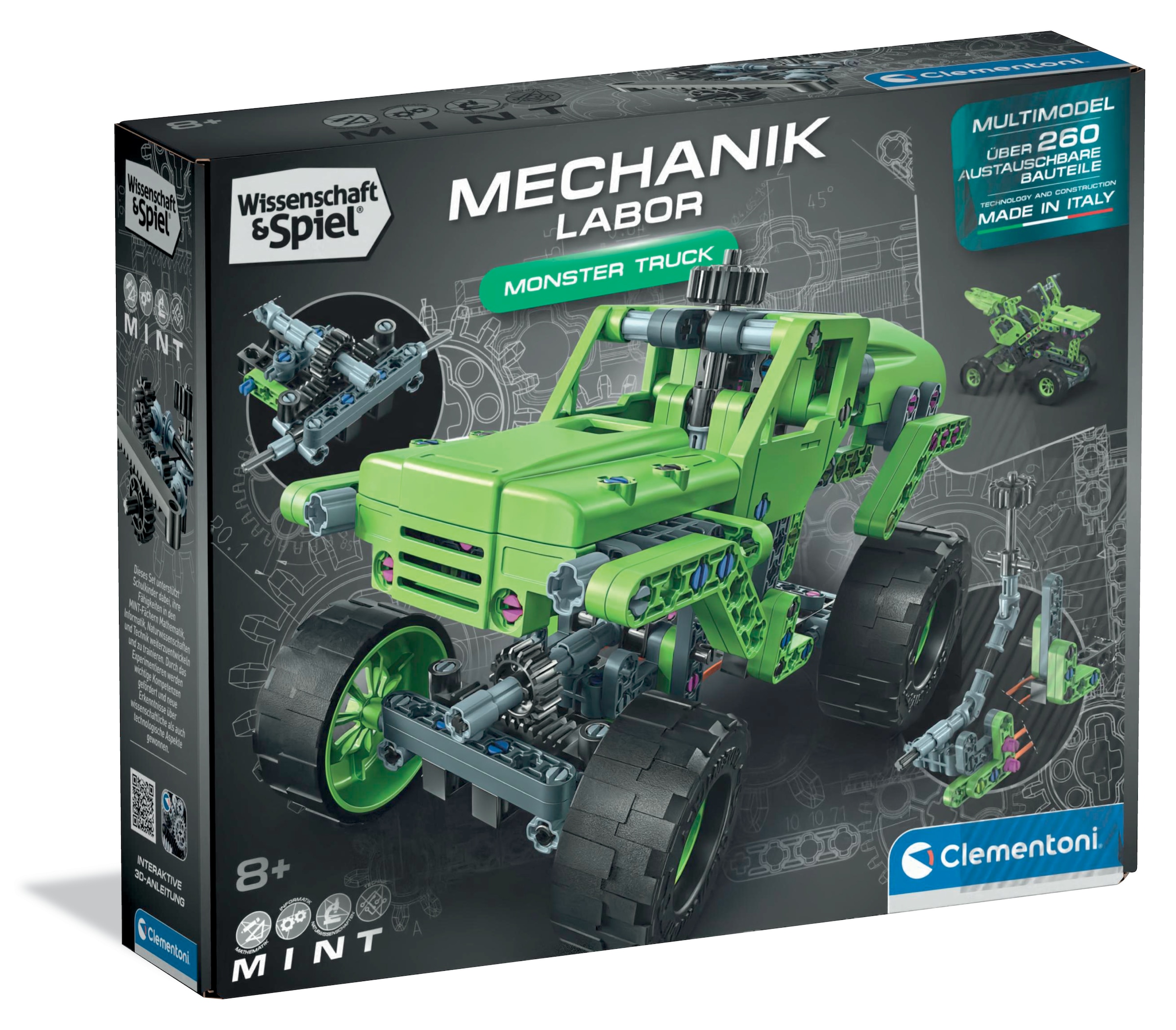 Clementoni® Modellbausatz »Mechanik Labor, Monster Truck« Made in Europe