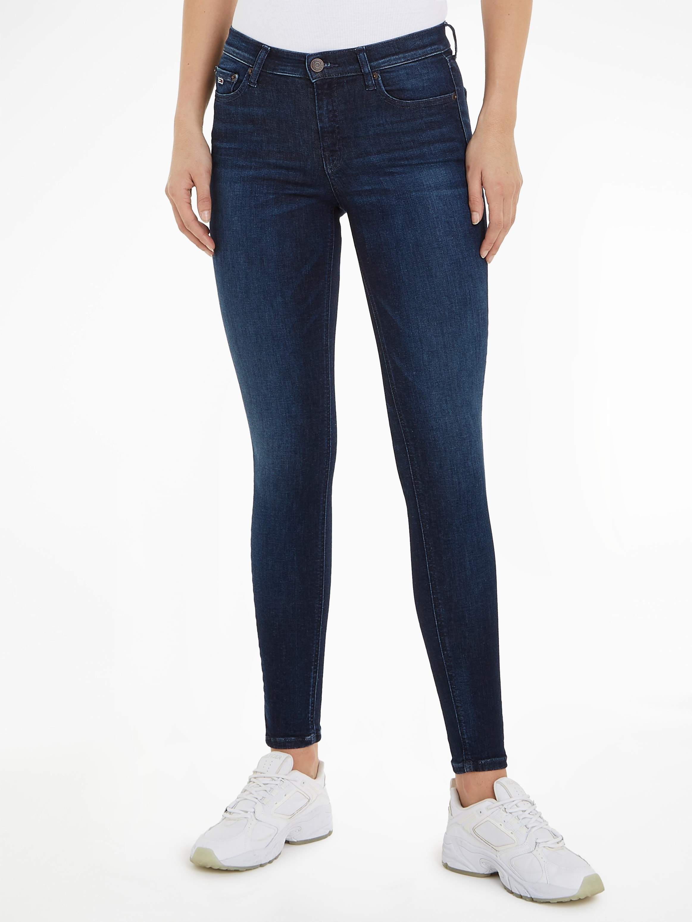 Tommy Jeans Jeans OTTO kaufen mit »Nora«, Ledermarkenlabel Bequeme bei