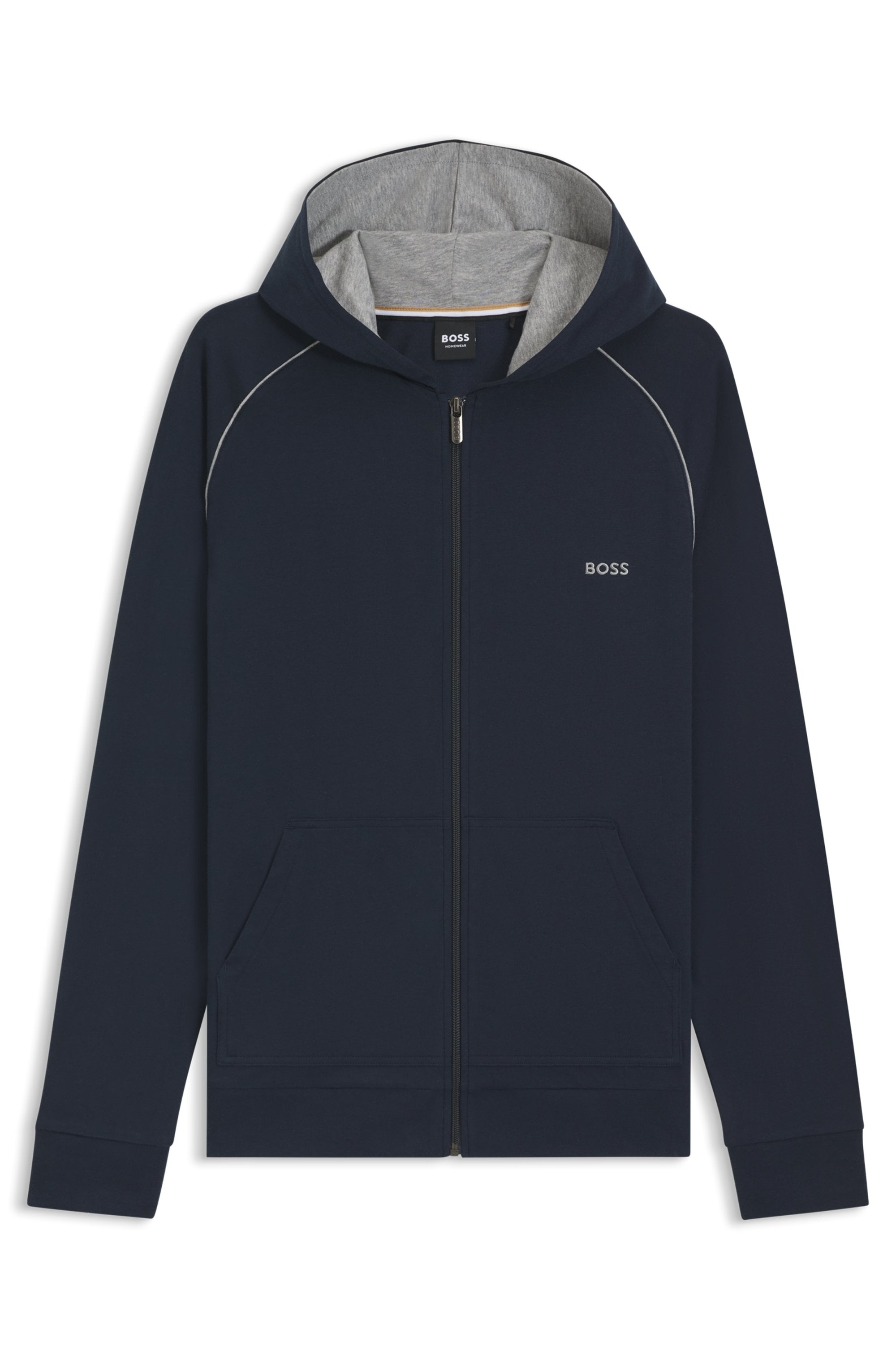 BOSS Kapuzensweatjacke »Mix&Match Jacket H«, mit BOSS Stickerei auf der Brust