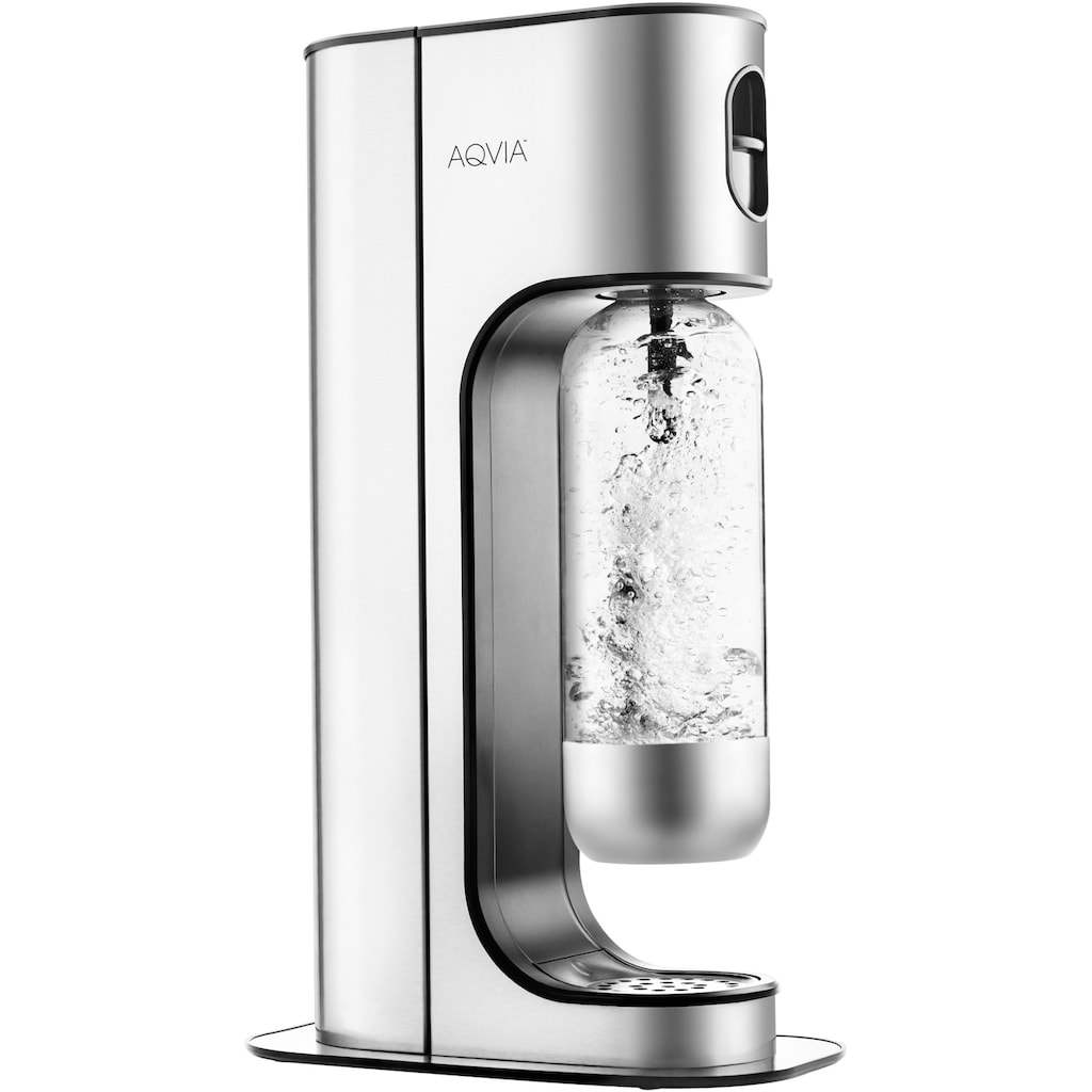 AQVIA Wassersprudler »Exclusive«, Edelstahl, inkl. 2 Kunststoff-Flaschen, je 1000 ml