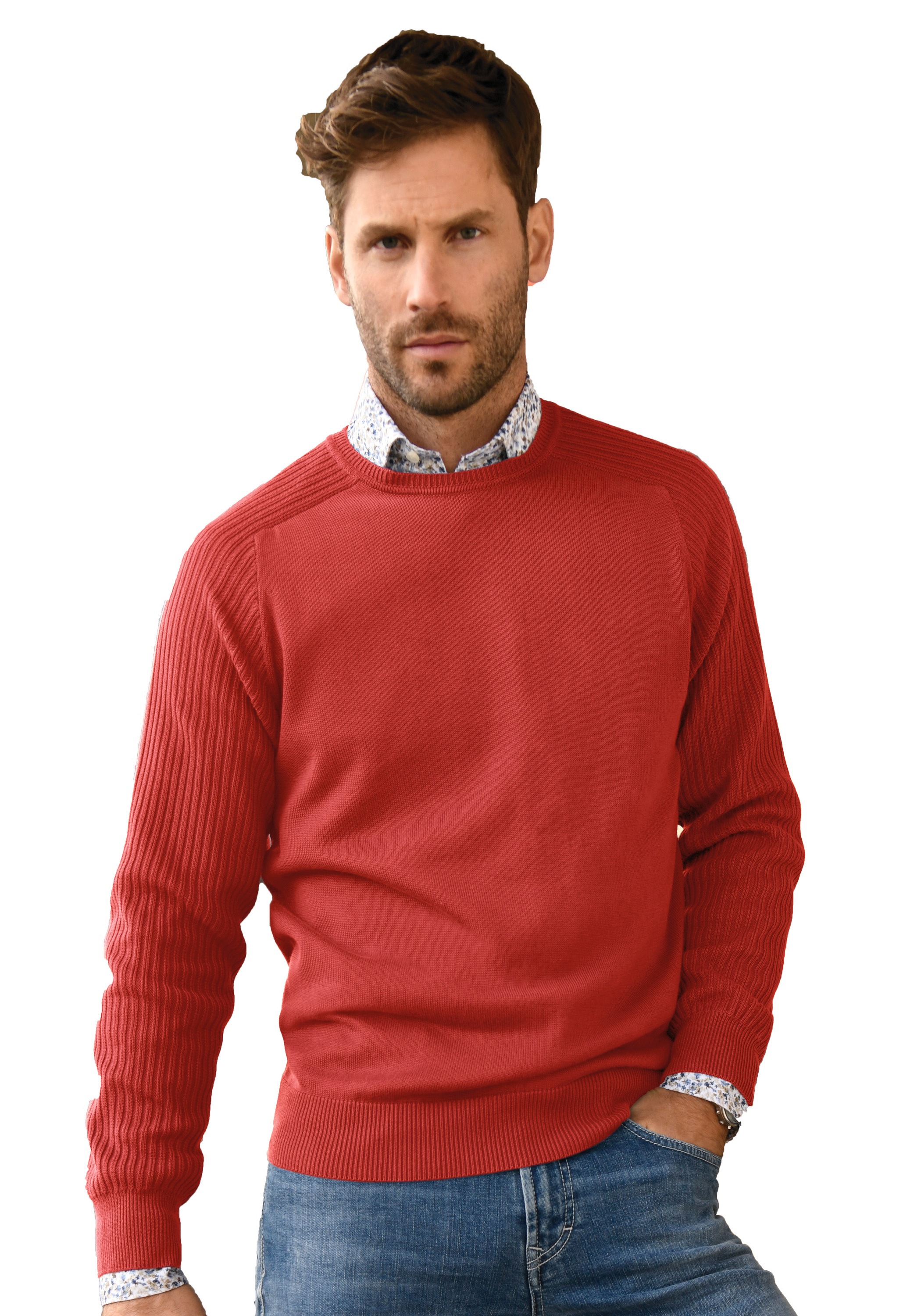Louis Sayn Strickpullover »Rundhals-Pullover aus 100% Baumwolle Pima Cotton«