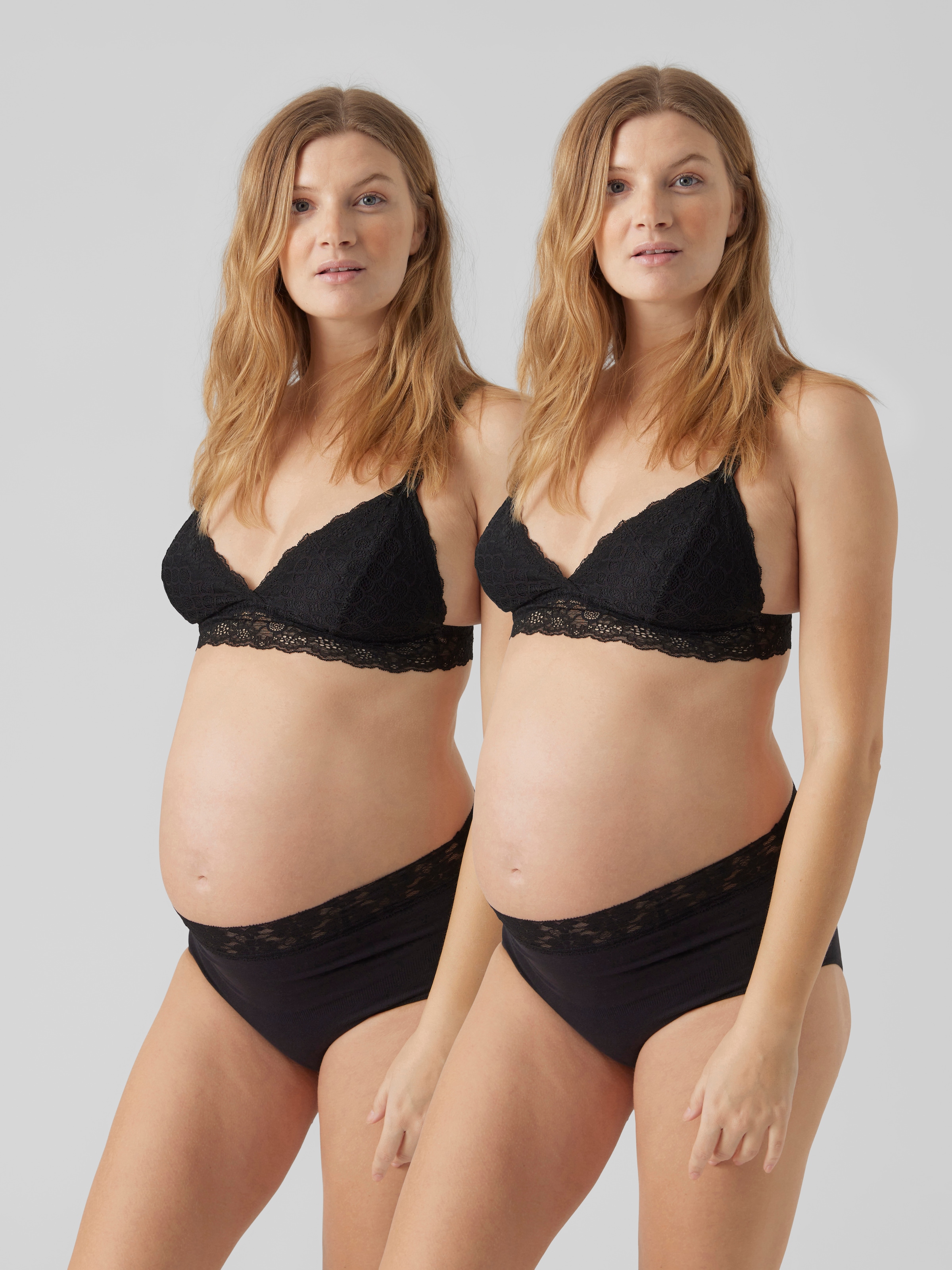 Mamalicious High-Waist-Hipster »MLHEAL HW LACE PANTIES 2-P NOOS«, (Packung, 2 St.)