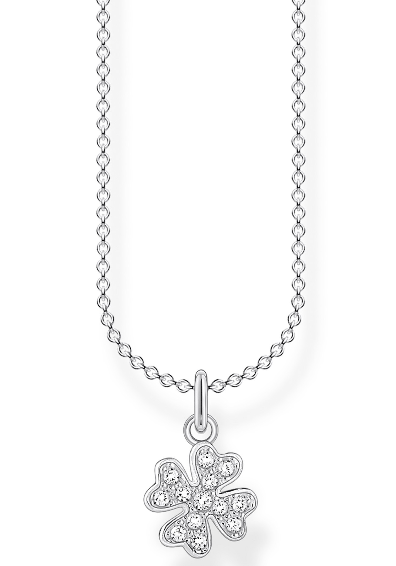 THOMAS SABO Kette mit Anhänger »Kleeblatt, KE2036-051-14-L45v«, mit Zirkonia