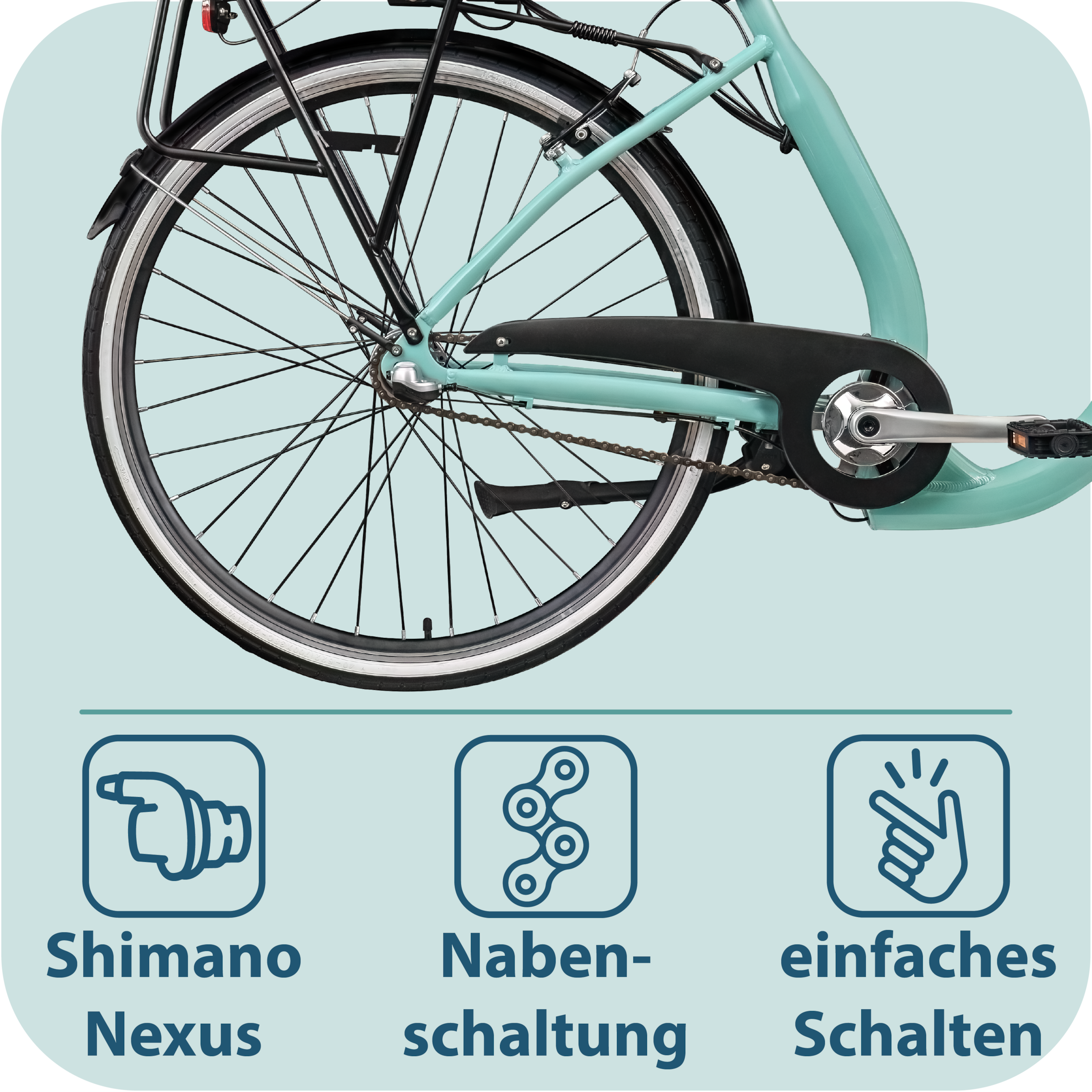 Tretwerk »Linea« 3 Gang Nabenschaltung Frontmotor 250 W tiefer Einstieg