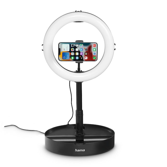 Hama Ringlicht »LED Ringleuchte mit Stativ für Handy, Webcam, Mikrofon,  Videokonferenz« jetzt bestellen bei OTTO