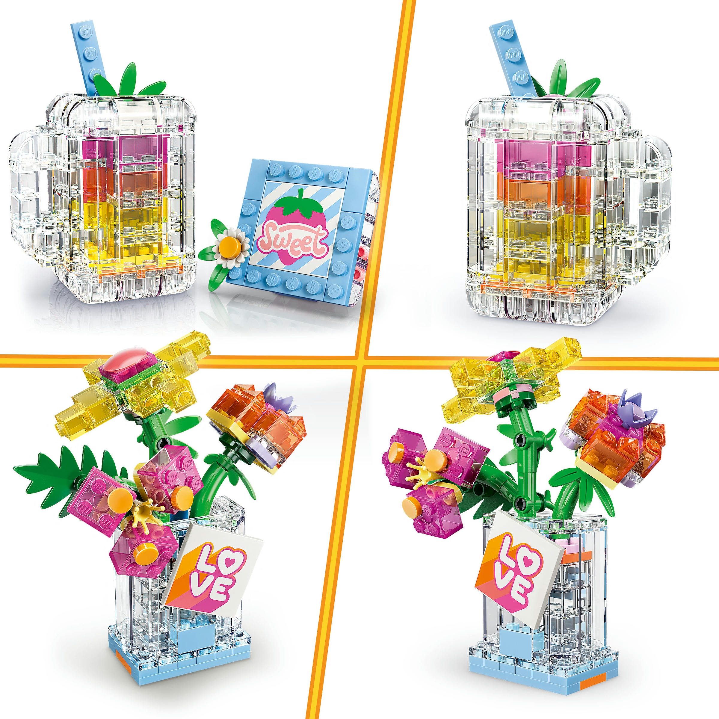 LEGO® Konstruktionsspielsteine »Parfümflasche mit Blumendeko (31383), LEGO Creator« Made in Europe