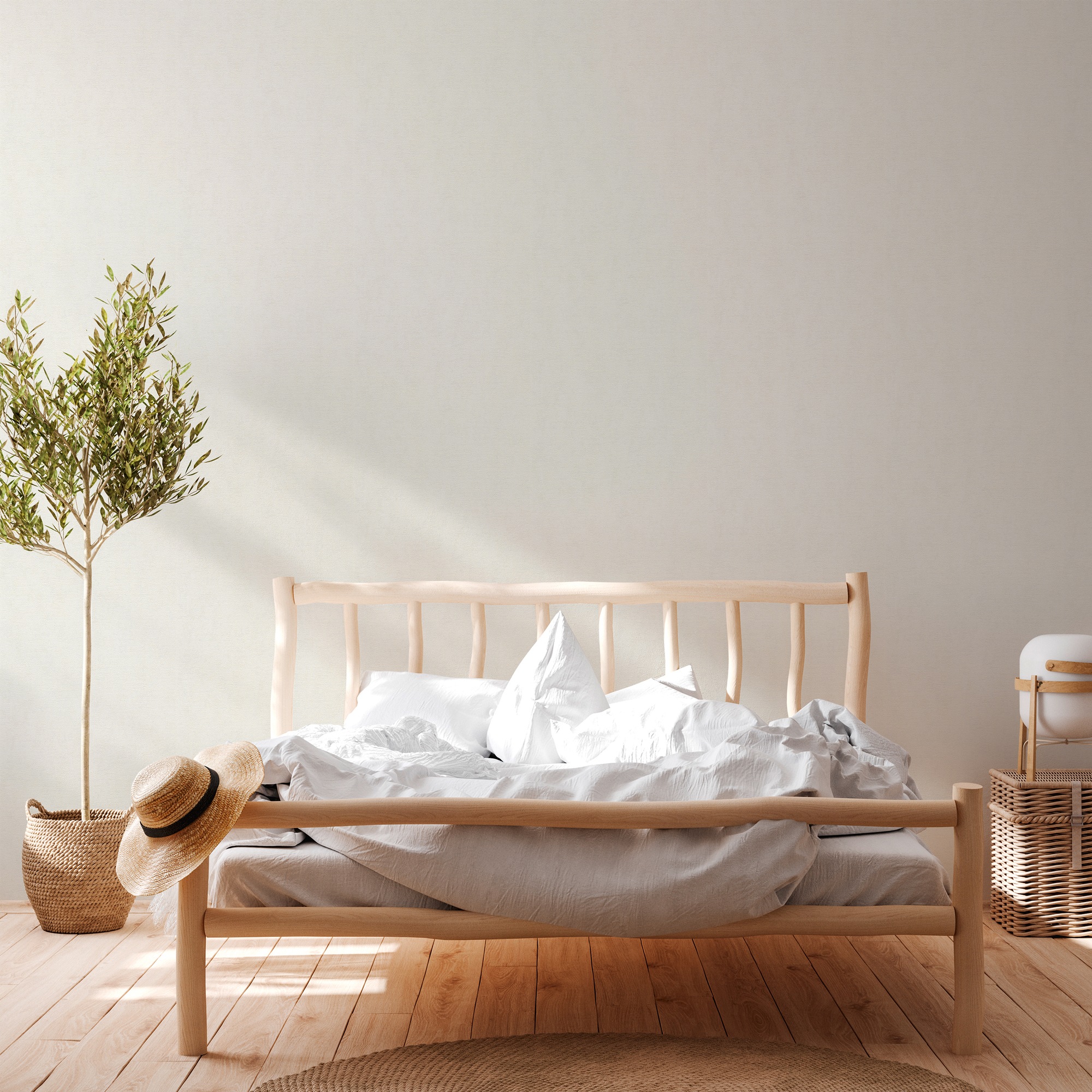 A.S. Création Vliestapete »Casual Living einfarbige Tapete Unitapete Putzoptik Putzoptik« matt glatt Vliestapete einfarbig für Schlafzimmer Küche Wohnzimmer Uni Design