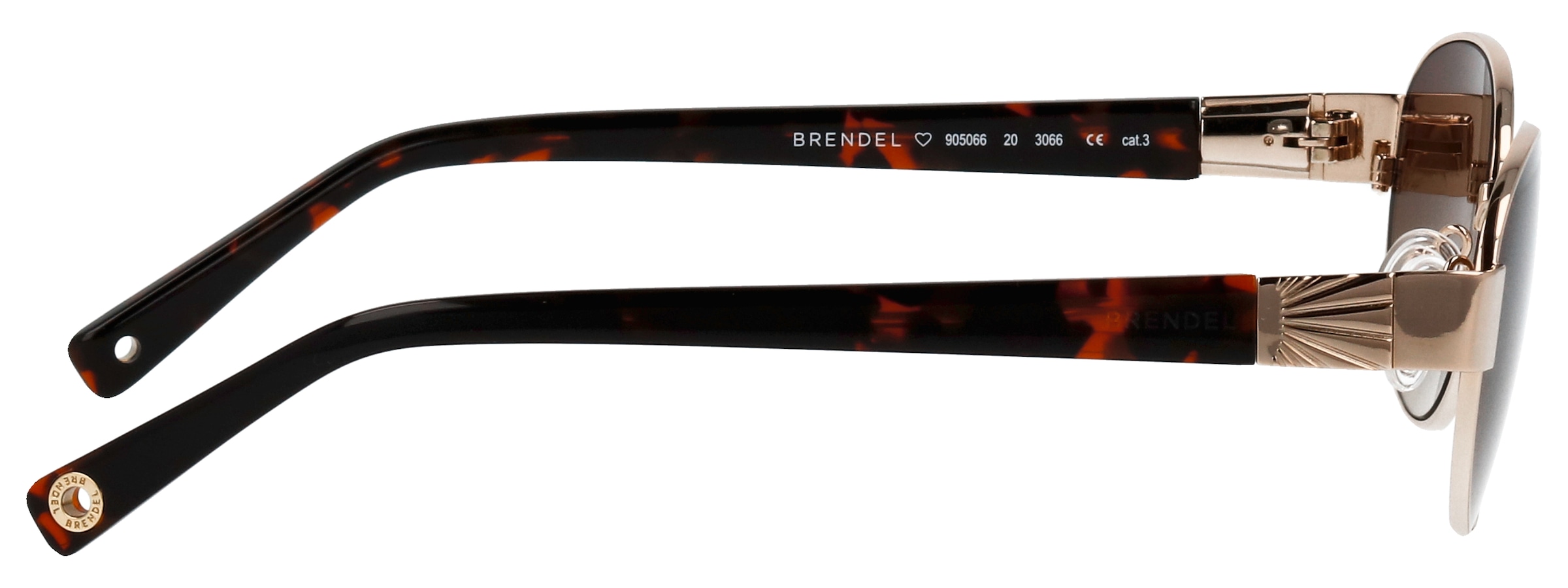 BRENDEL eyewear Sonnenbrille »Modell 905066« Form Oval, Logoschriftzug auf Bügel, Metallfassung