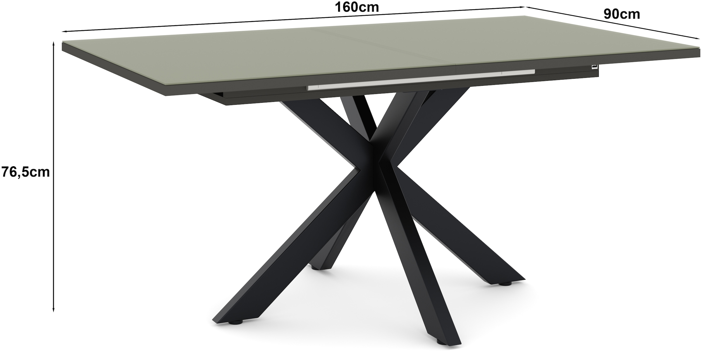 set one by Musterring Esstisch »Reno« 1 Stk. tlg. Mit Vierkantfuß, wählbaren Gestellen und Plattenfarben