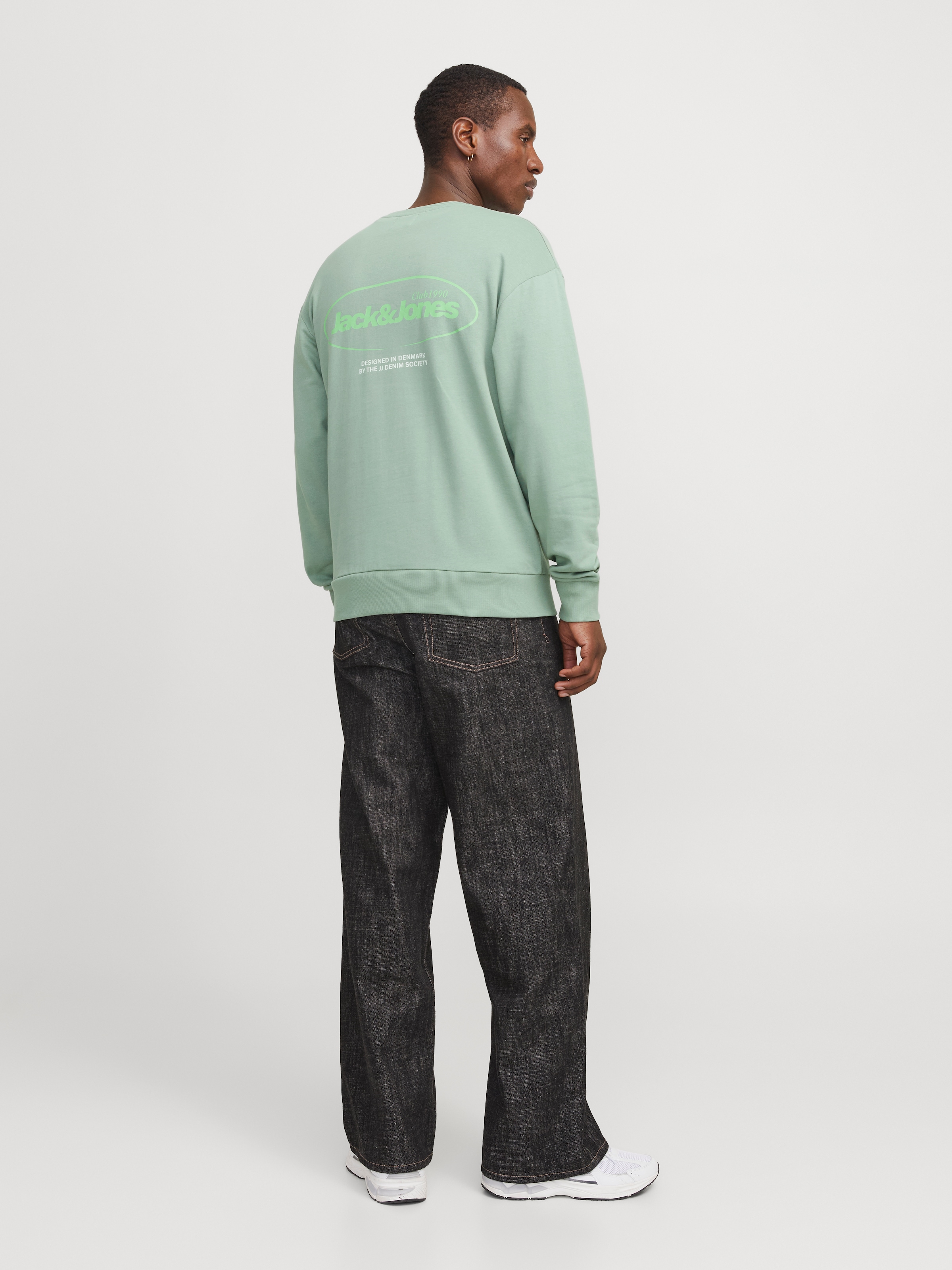 Jack & Jones Sweatshirt »JJEBRADLEY GRAPHIC SWEAT CREW NOOS«, mit Front und Back Print