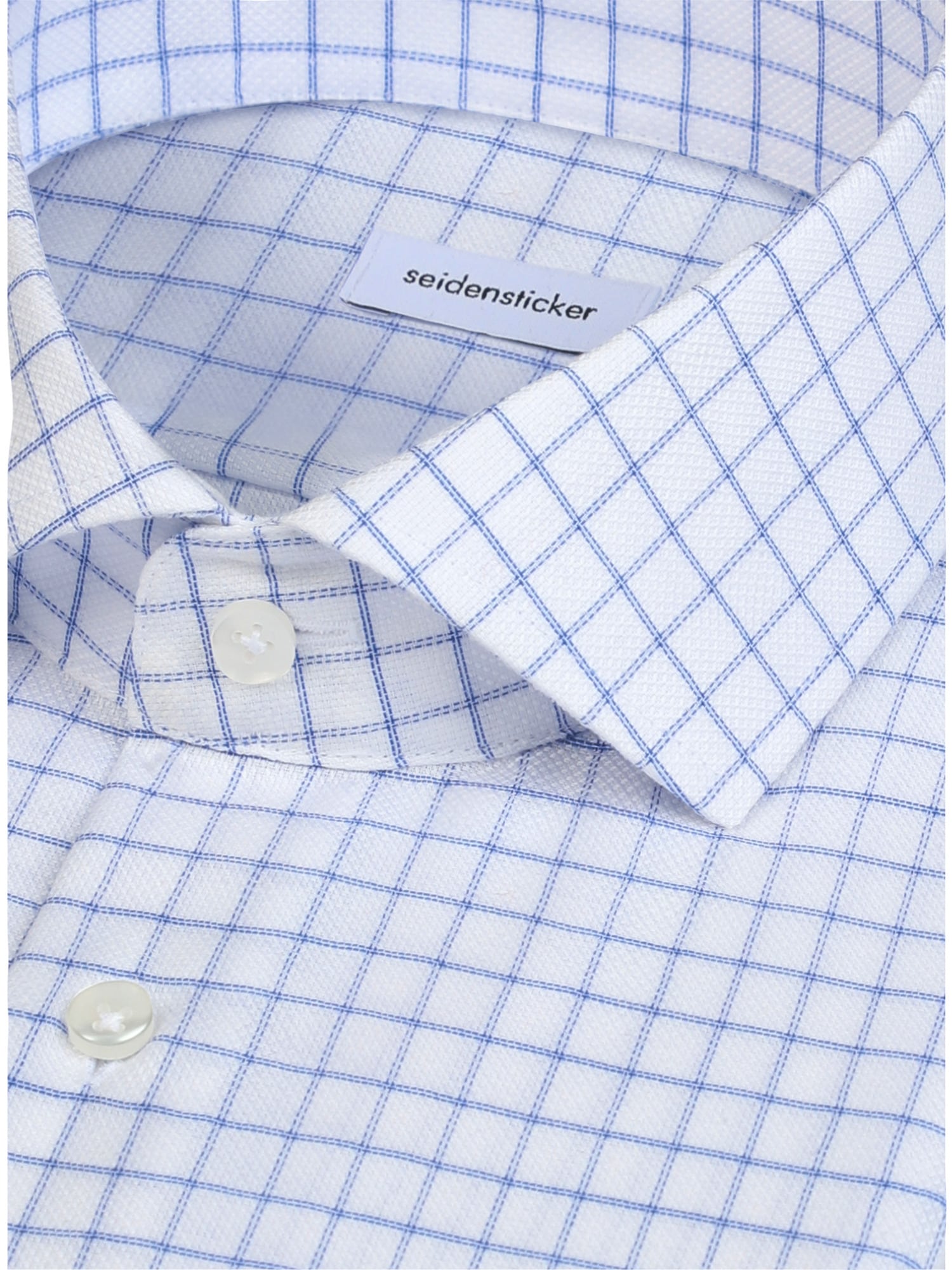seidensticker Businesshemd »Schwarze Rose« Shaped 1/1 Kentkragen Karo