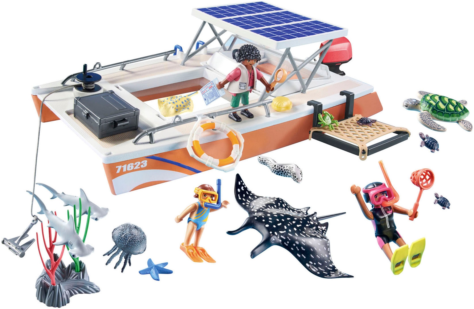 Playmobil® Konstruktions-Spielset »Korallenriff Plattform (71623), Wiltopia«, (67 St.), Made in Europe