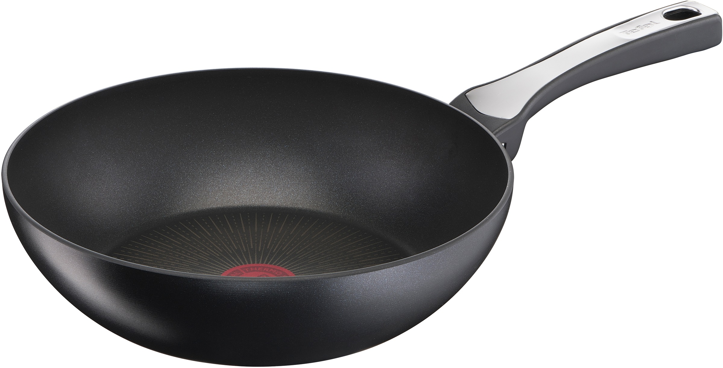 Tefal Wok »Unlimited On«, Aluminium, (1 tlg.), Ø 28 cm, Aluminium, Antihaft-Beschichtung, Thermo-Signal-Technologie, induktionsgeeignet, für alle Herdarten geeignet