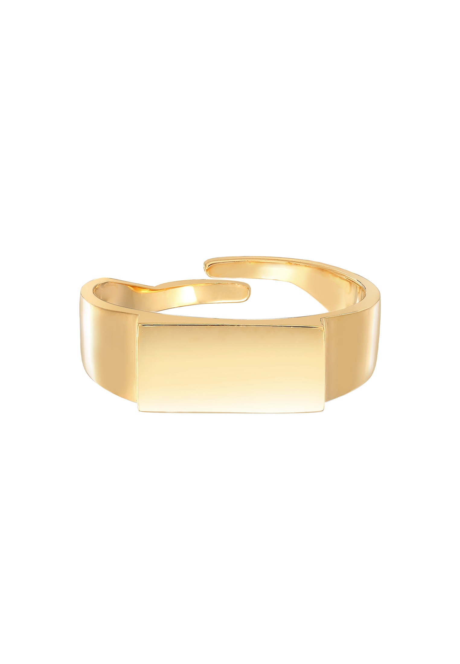 Elli Silberring »Ring Siegelring Verstellbar Offen 925 Silber«