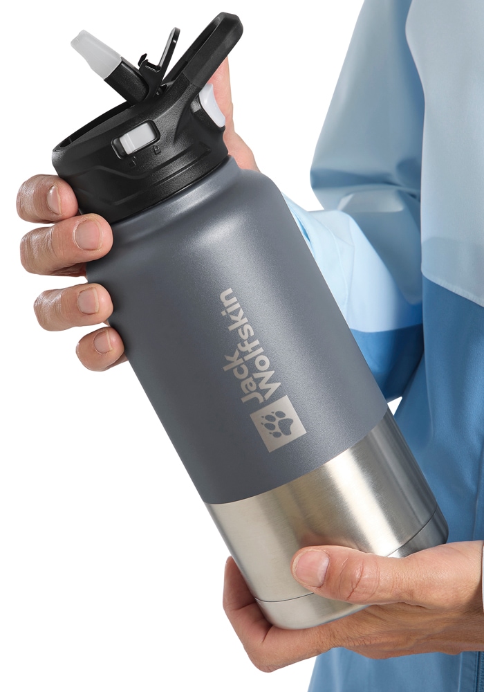 Jack Wolfskin Thermoflasche »SAIMA INSULATED STRAW« in grau