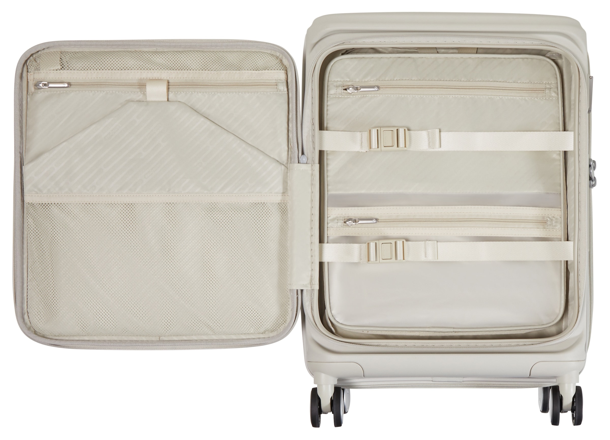 Samsonite Hartschalen-Trolley »PARALUX, verschiedene Größen und Farben« 40 l 4 Rollen Reisegepäck mit Frontfach Packwürfel Trennpolster