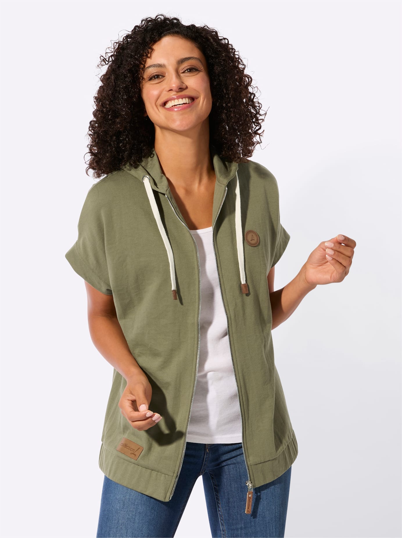 Casual Looks Shirtjacke »Sweatjacke«, 1 tlg.
