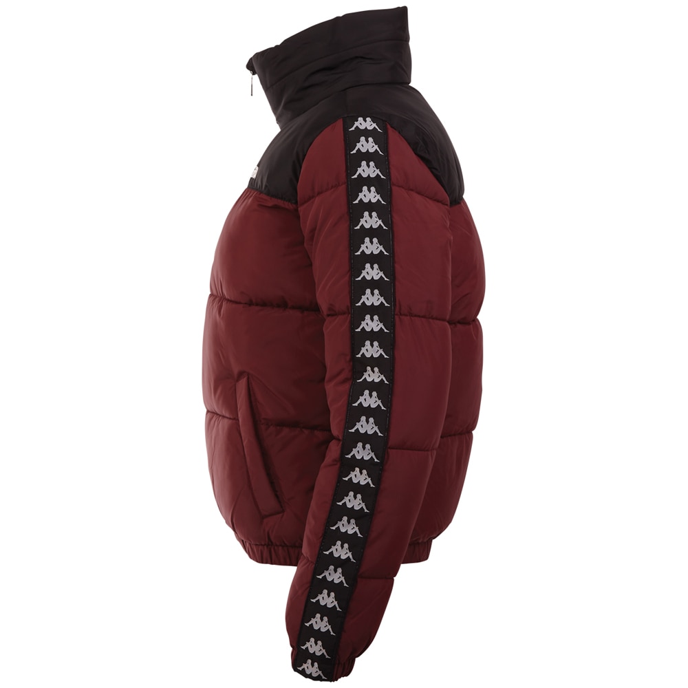 Kappa Steppjacke, ohne Kapuze, - mit hochwertigem Jacquard Logoband an den Ärmeln