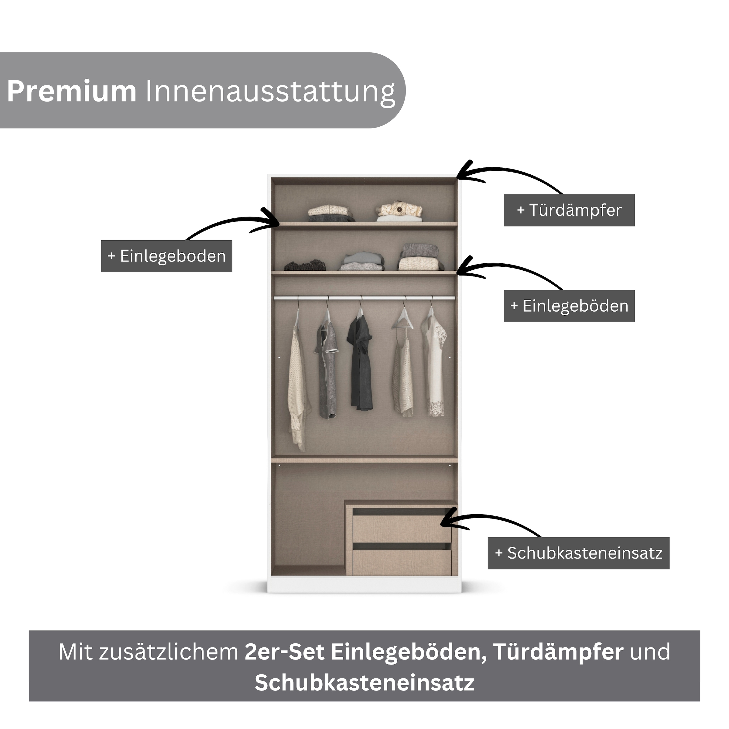 rauch Jugendzimmer-Set »Marlene«, (Set, 4 tlg., in 3 verschiedenen Ausstattungen BASIC/CLASSIC/PREMIUM), erhältlich in verschiedenen Bett- und Schrank-Breiten MADE IN GERMANY