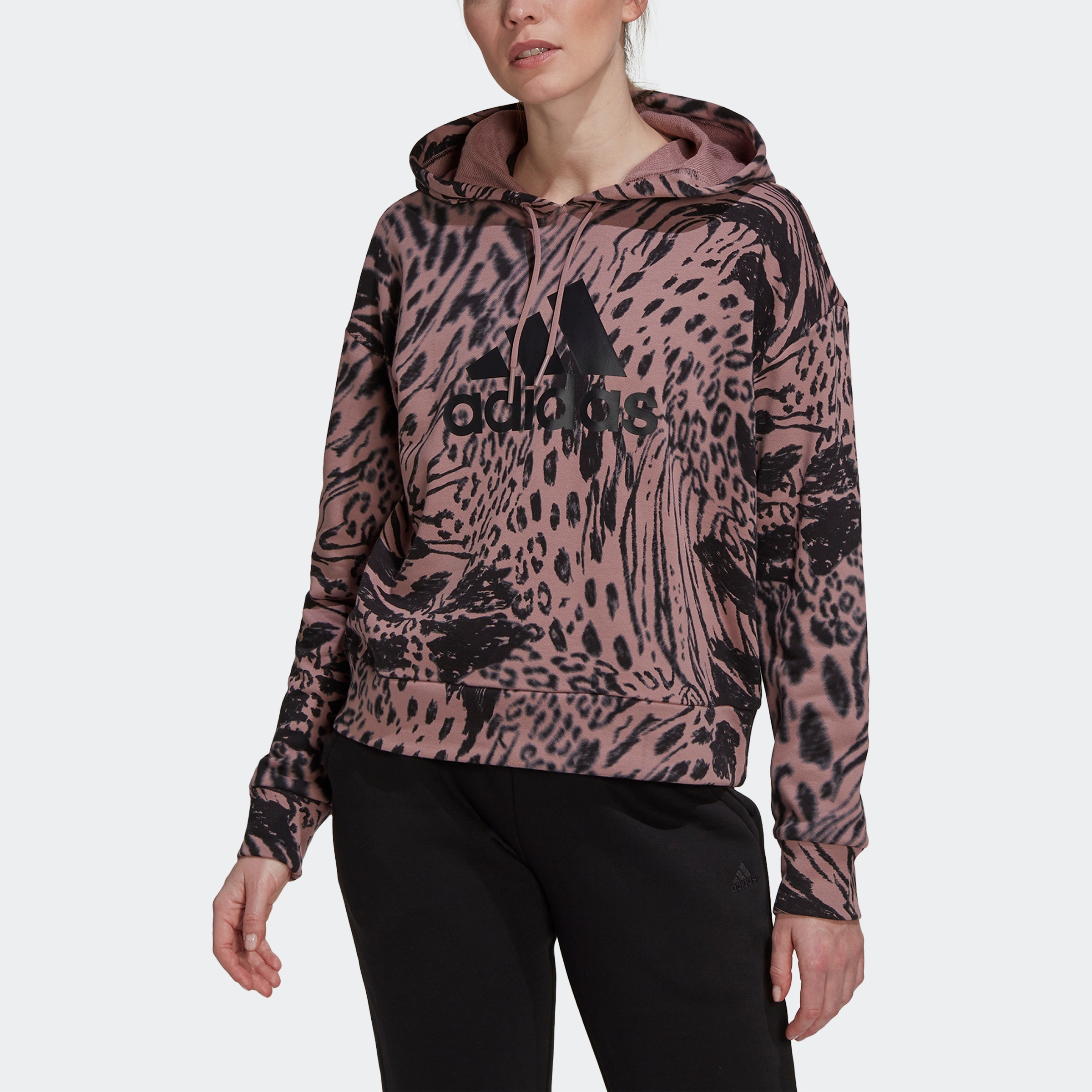 adidas Performance Sweatshirt »FUTURE ICONS ANIMAL PRINT HOODIE«