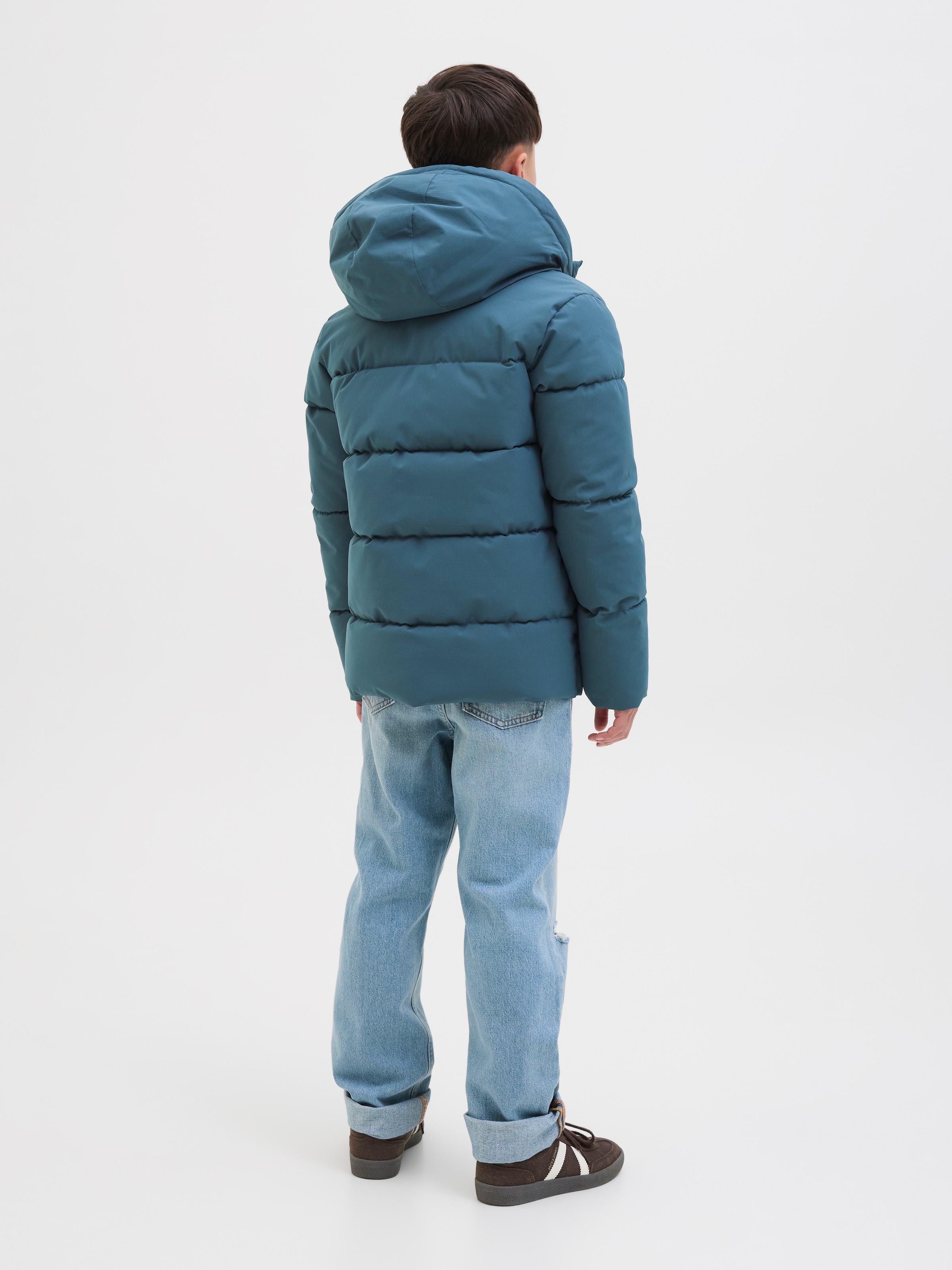 Jack & Jones Junior Steppjacke »JJGLOBAL PUFFER JACKET JNR«, mit Kapuze