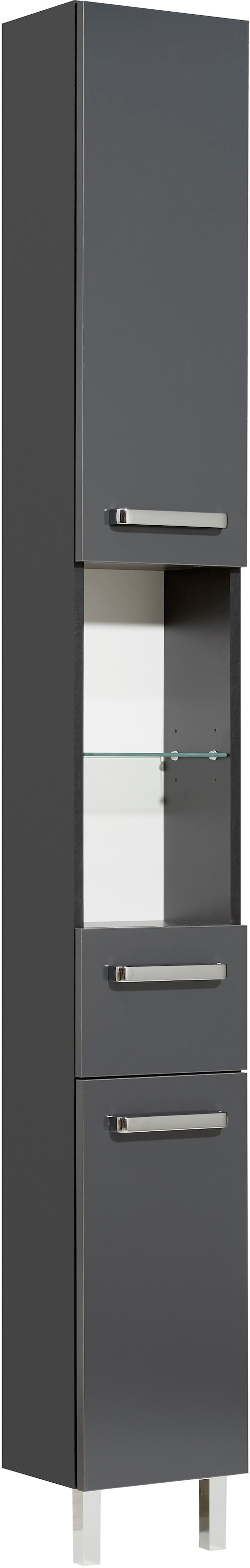 Saphir Badmöbel-Set »Quickset 311 6-teilig, Waschbeckenunterschrank und LED-Spiegelschrank«, (Set, 6 St.), inkl. Türdämpfer, Badezimmer-Set ohne Waschbecken, Badezimmer Schrank