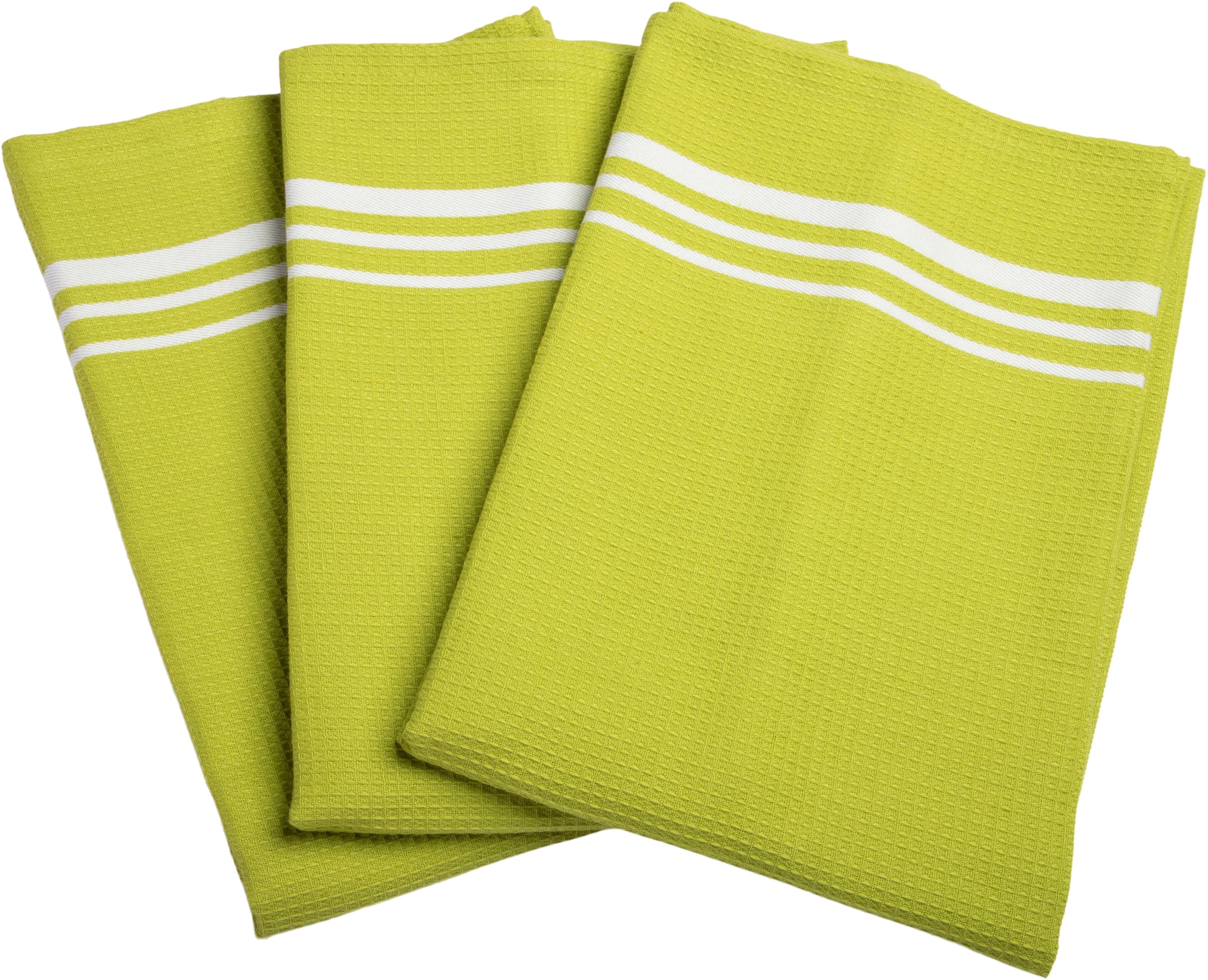 stuco Geschirrtuch »Waffel, farbig«, (Set, 3 tlg.)