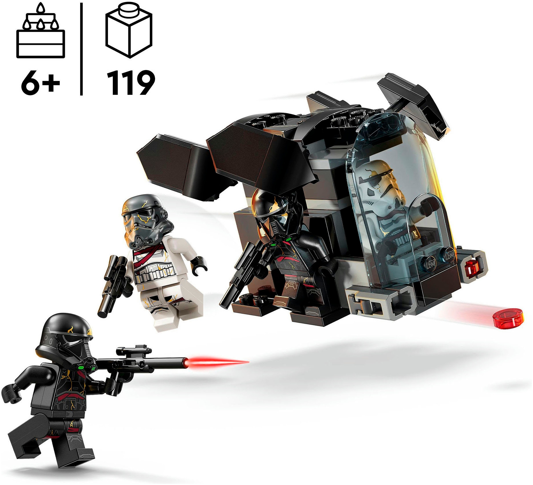 LEGO® Konstruktionsspielsteine »Todestruppler & Nachttruppler Battle Pack (75412), LEGO Star Wars™«, (119 St.), Made in Europe
