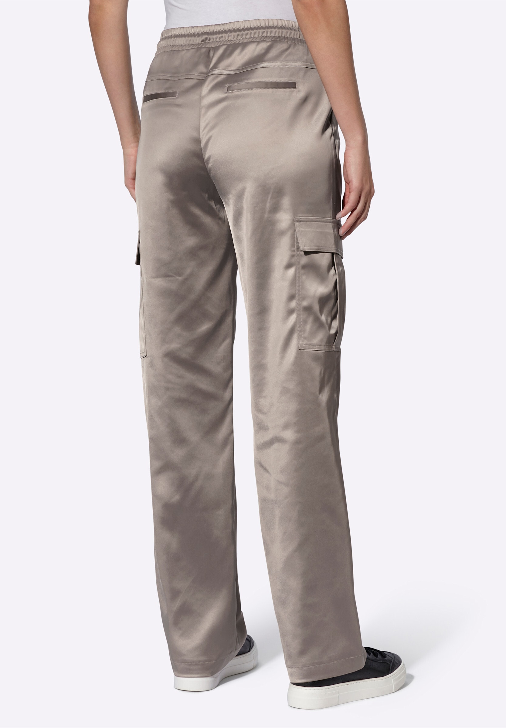 heine Cargohose »Satin-Hose Cargohose mit Rundum-Dehnbund«