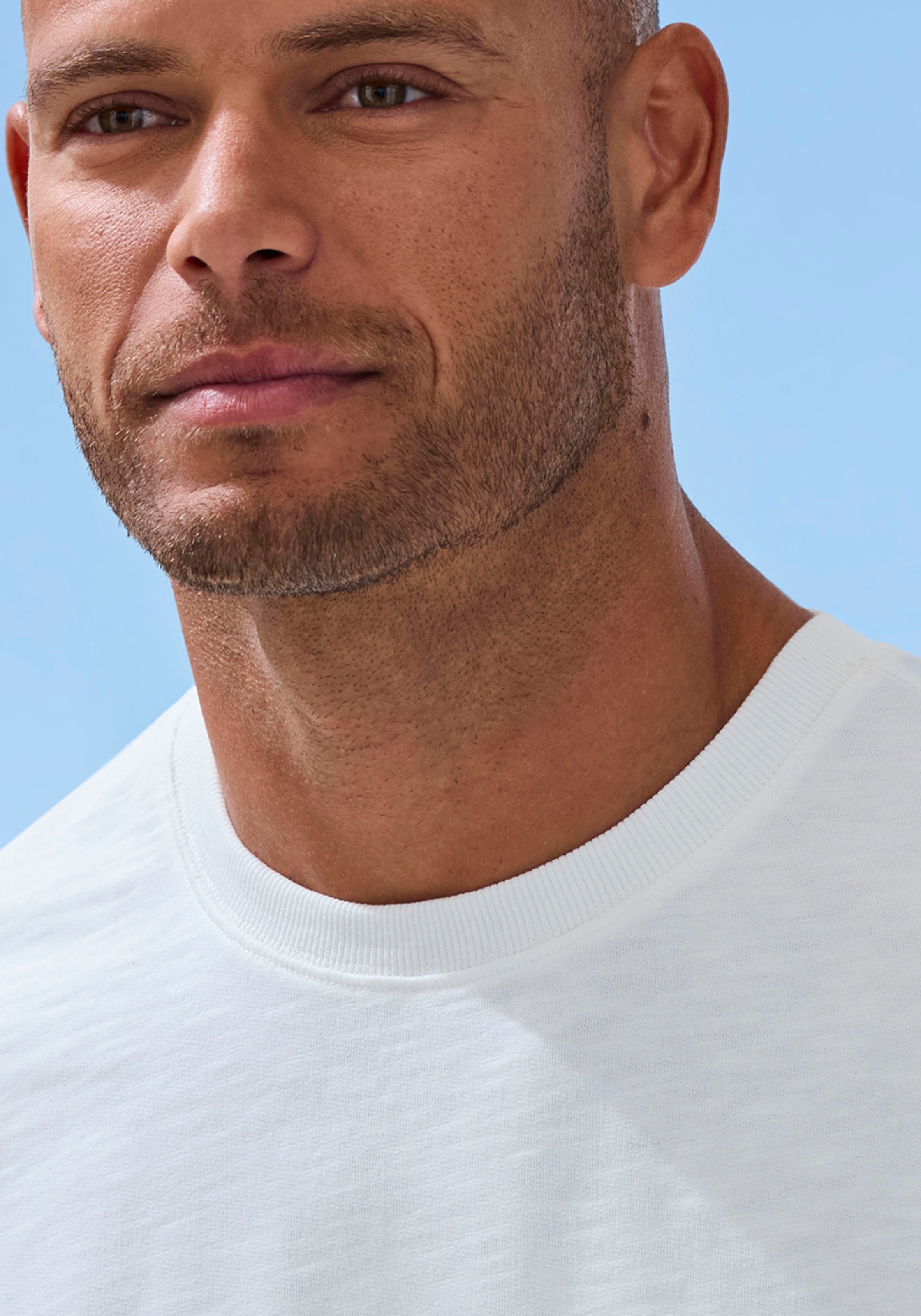 John Devin T-Shirt in Struktur-Qualität und modischen Farben