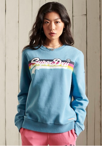 Superdry Kapuzensweatshirt »VL CALI CREW«, mit buntem Logodruck kaufen