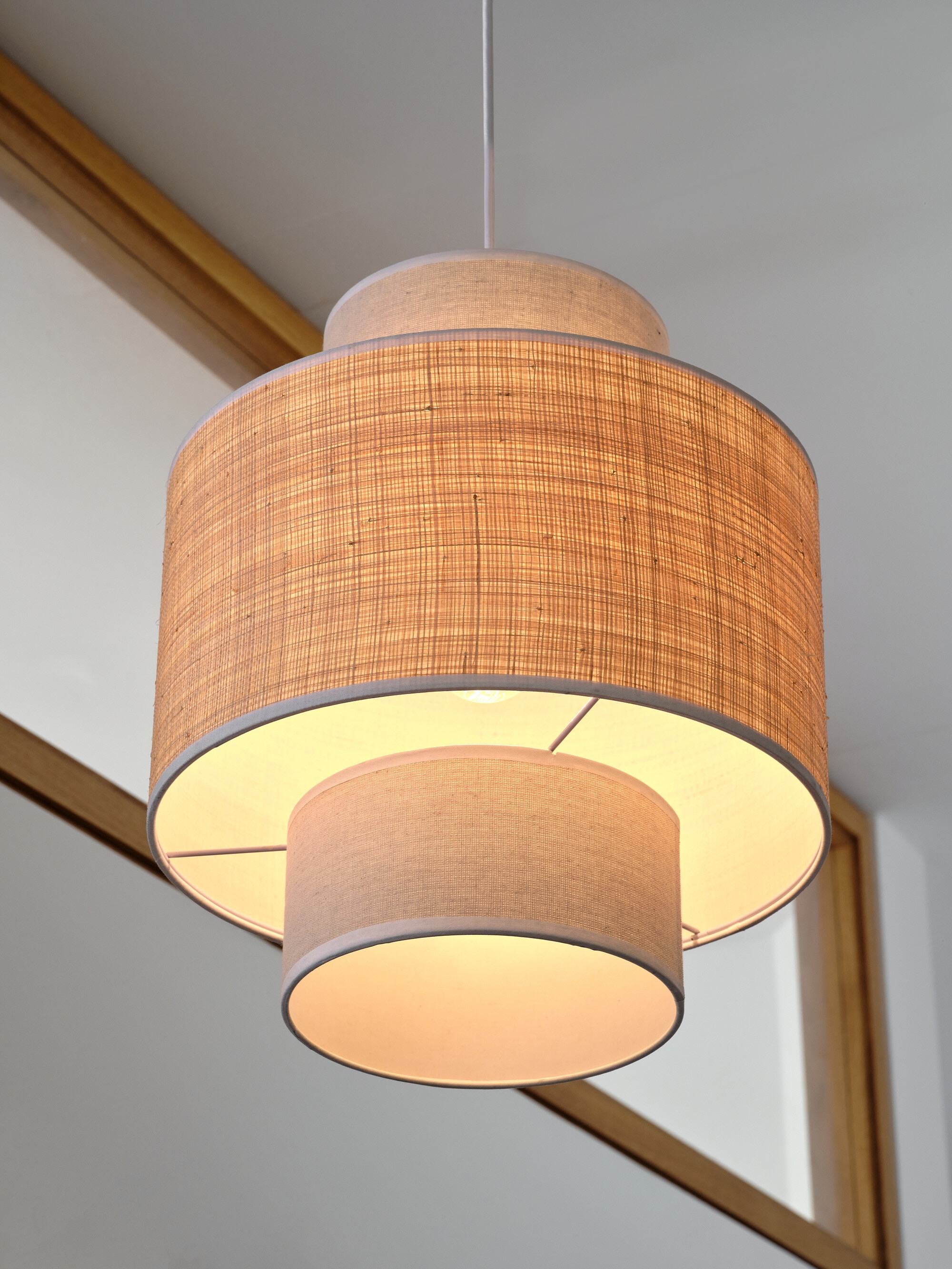 Osram Pendelleuchte »Decor Wrap« E27 1 Stk. Fassung E27, Bast und Leinen und Stahl
