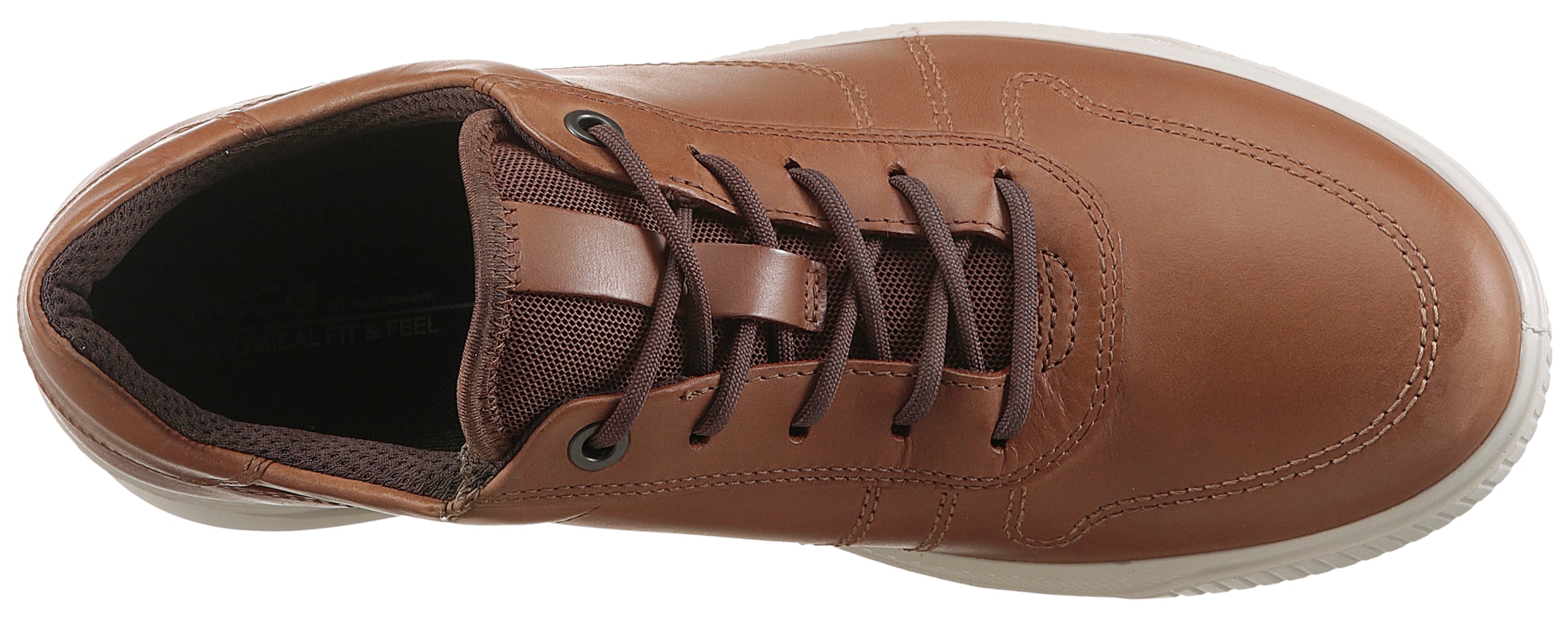 Ecco Schnürschuh »BYWAY«, Sneaker, Halbschuh, Freizeitschuh mit weichem Schaftrand