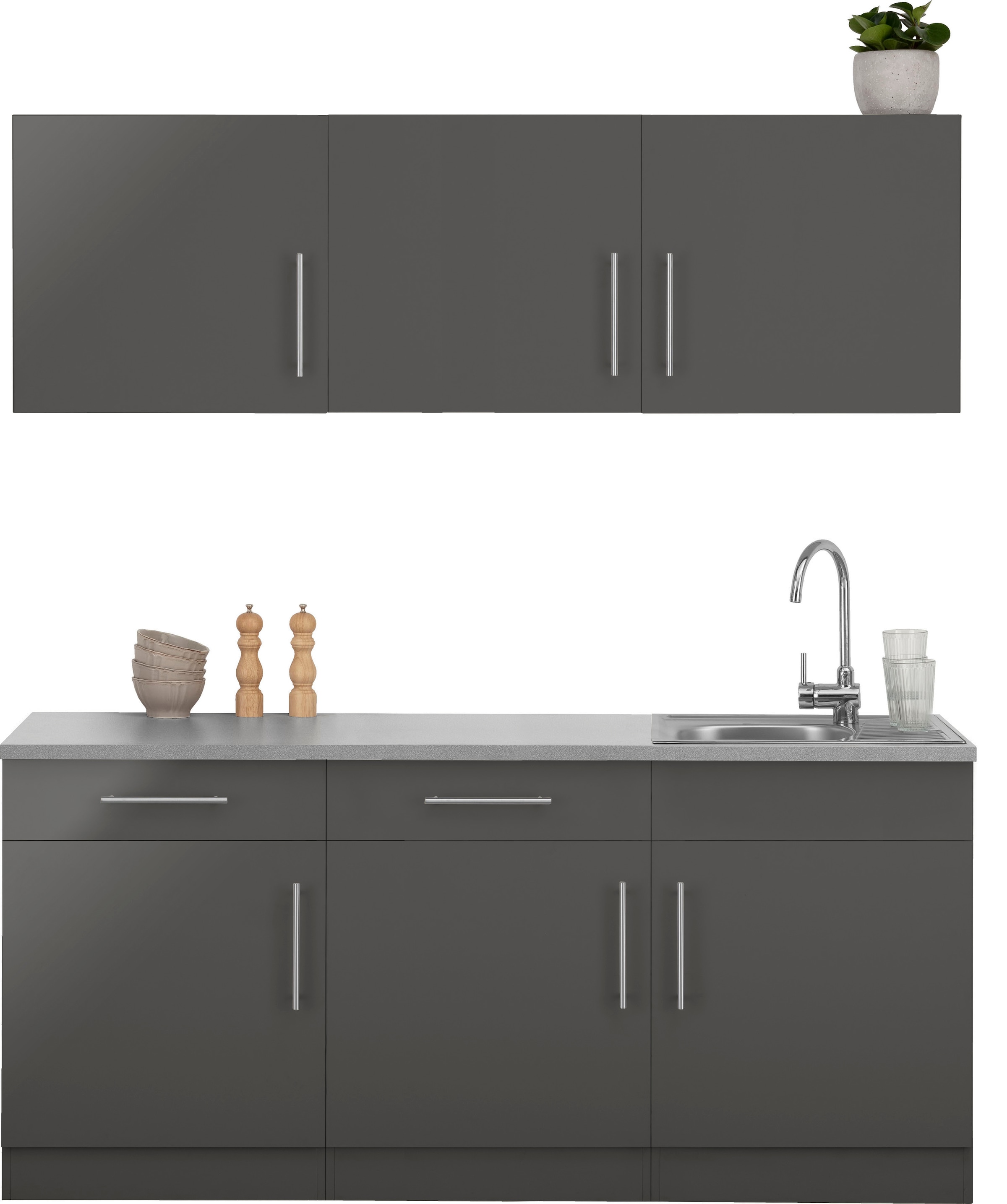 wiho Küchen Küche »Cali« ohne E-Geräte, Breite 180 cm