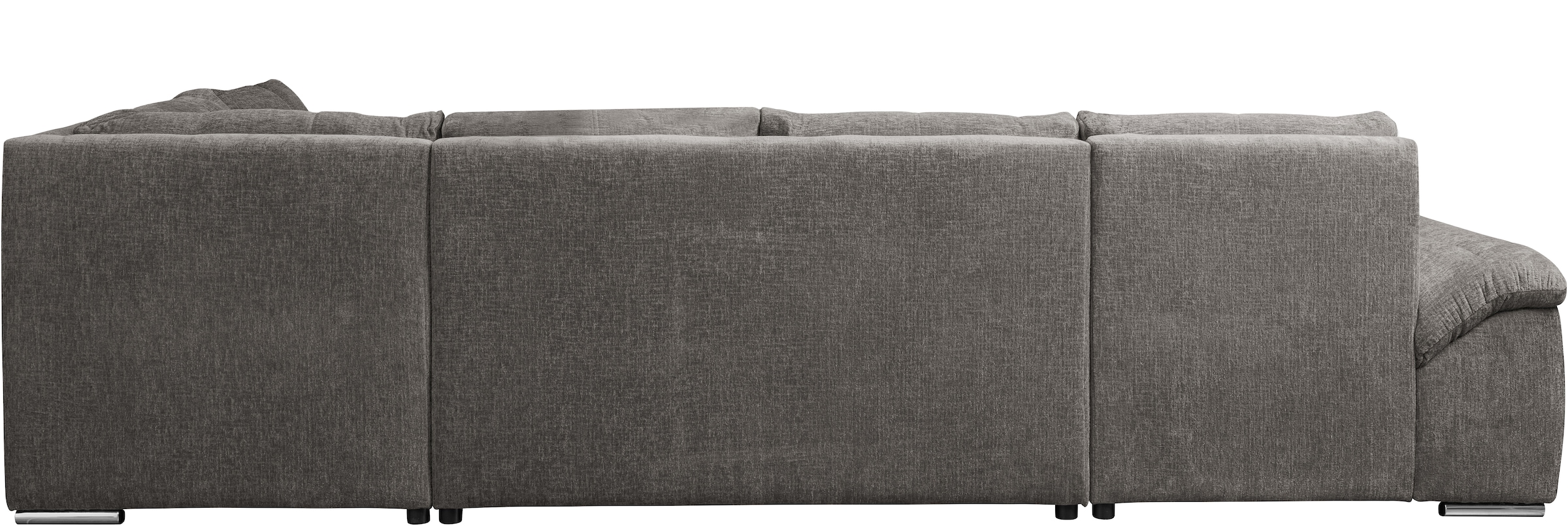 WERK2 Wohnlandschaft »Arena, B/T: 339/220 cm breit, moderner, einladender Sitzkomfort« mit Schlaffunktion und Bettkasten, U-Form