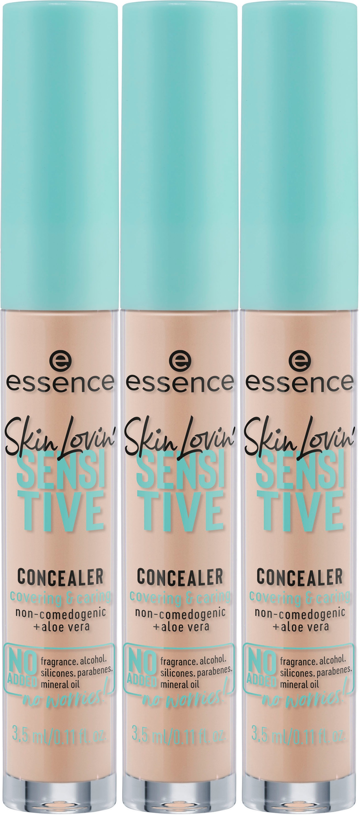 Essence Concealer »Skin Lovin' SENSITIVE CONCEALER«, (Set, 3 tlg.)