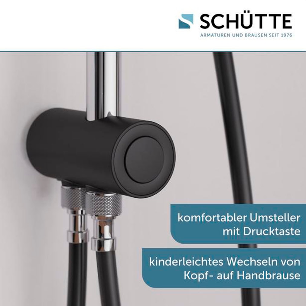 Schütte Duschsystem »MATAO RAIN«, Regendusche ohne Armatur, Handbrause mit 3 Funktionen