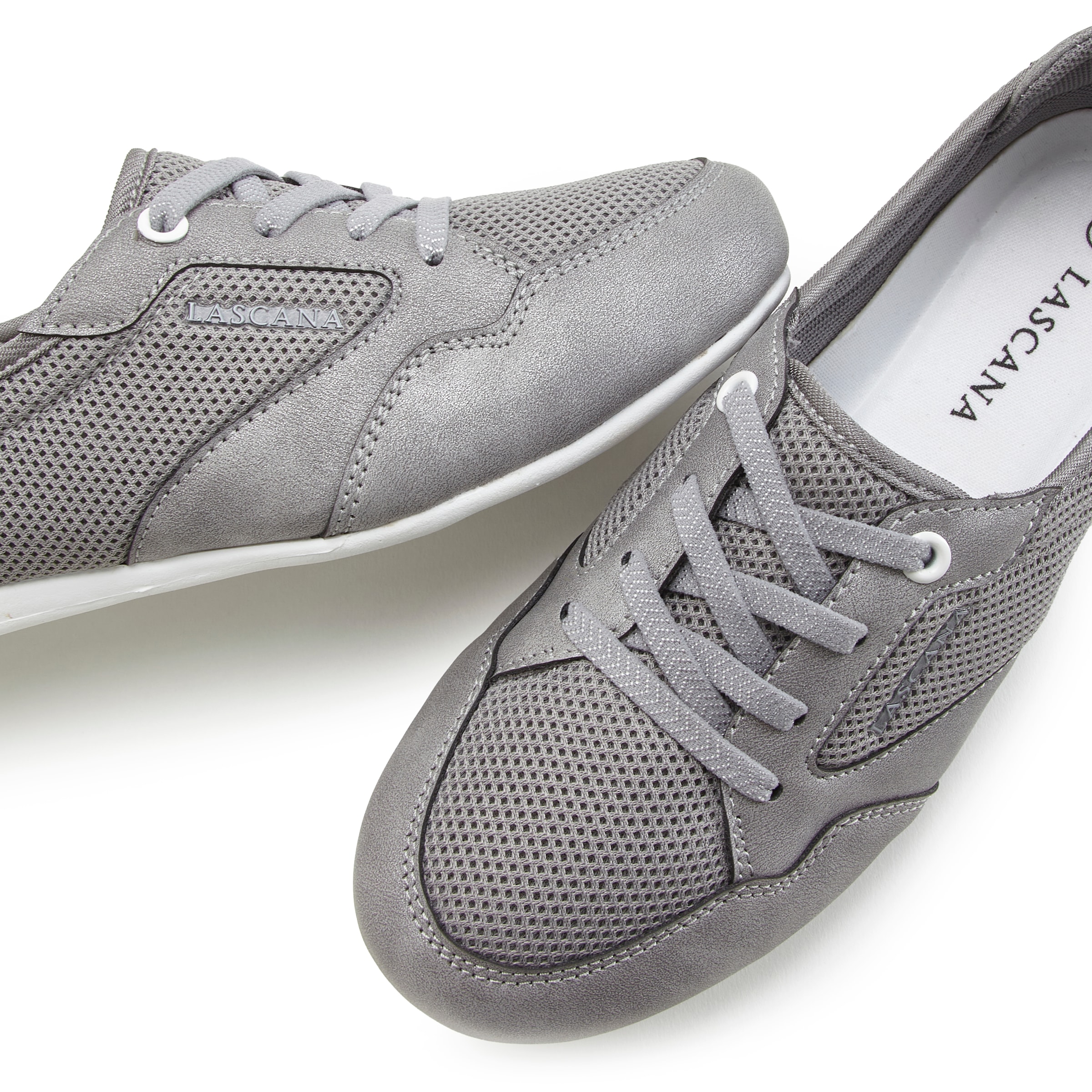 LASCANA Sneaker, Freizeitschuh, Halbschuh in modischer Mesh-Optik VEGAN