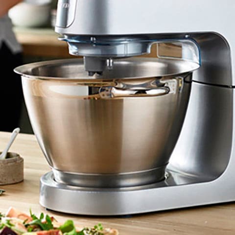 KENWOOD Küchenmaschinenschüssel »Chef Elite KAT521SS«, aus Edelstahl, geeignet für alle Chef Elite Küchenmaschinen der KVC5000 Serie