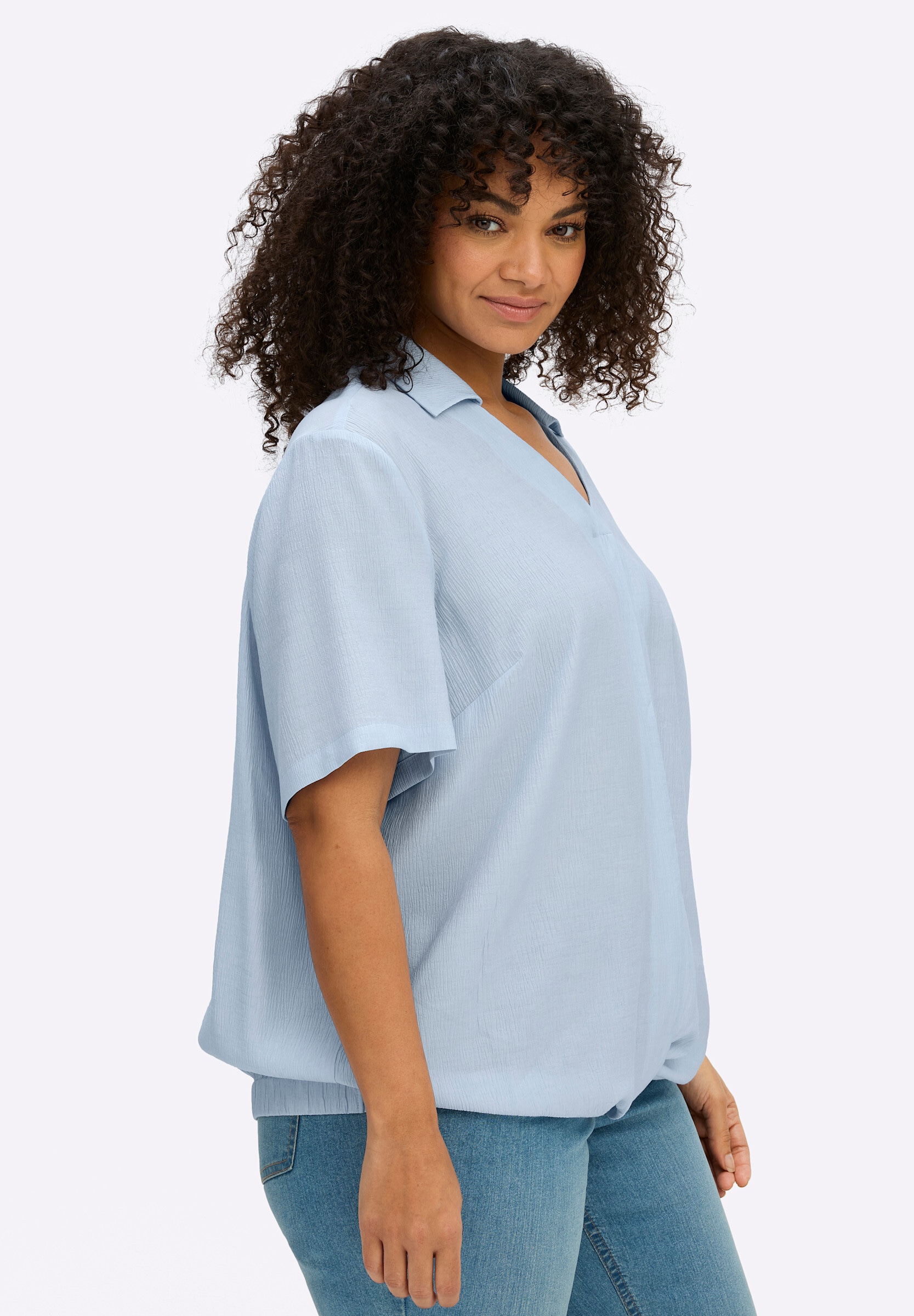 Sheego Longbluse »Tunika Tunika mit raffiniertem Bund«