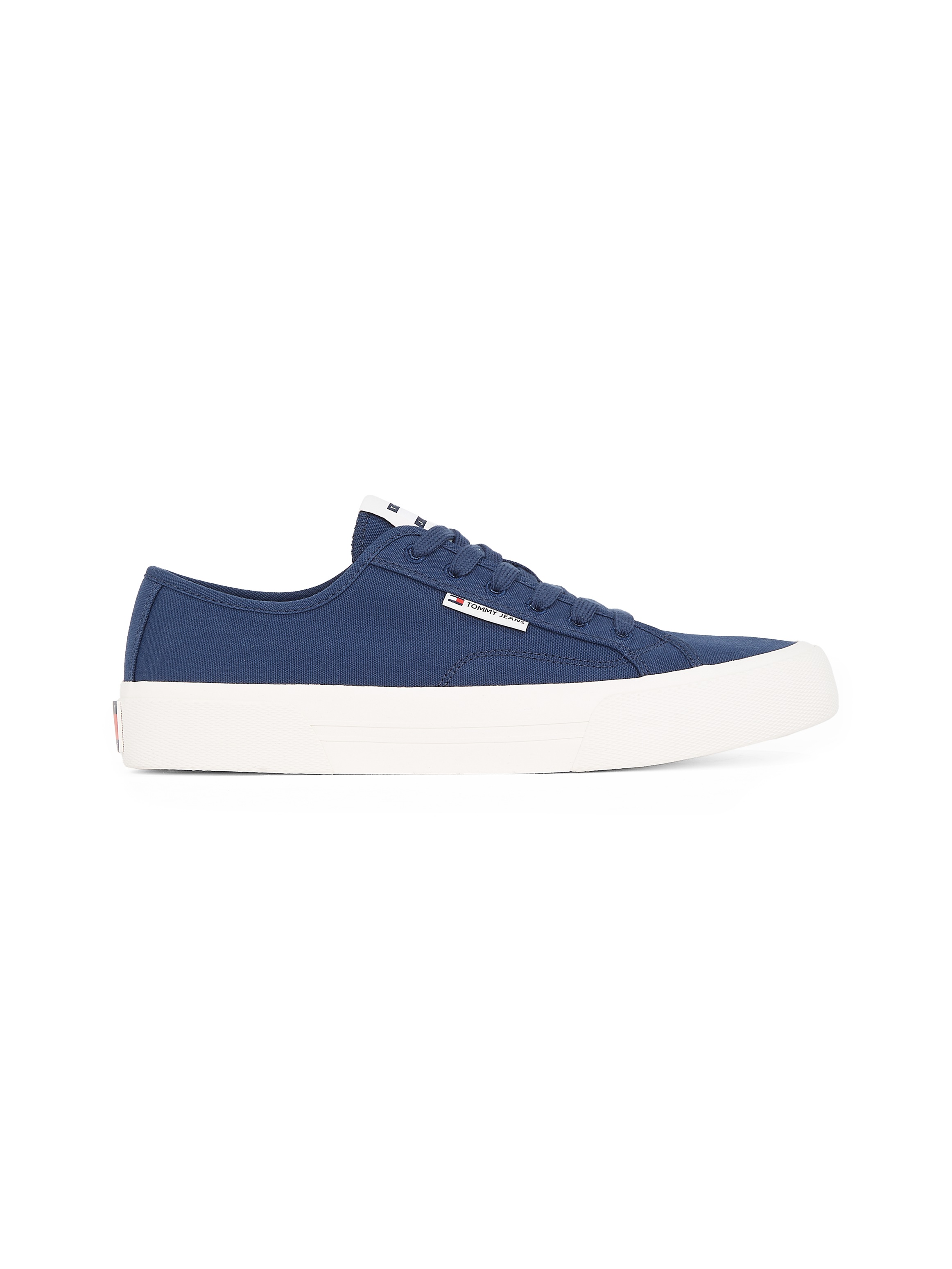 Tommy Jeans Sneaker »TJM LACE UP CANVAS COLOR«, Freizeitschuh, Halbschuh, Schnürschuh mit Logo-Aufnäher an der Zunge