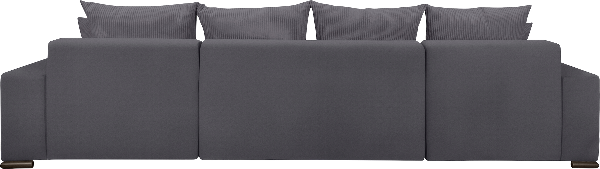COLLECTION AB Wohnlandschaft »XL-Josy U-Form, Breite 313 cm, Cord-/Mix«, inkl. Bettfunktion, Bettkasten, mit 4 gleich großen Rückenkissen