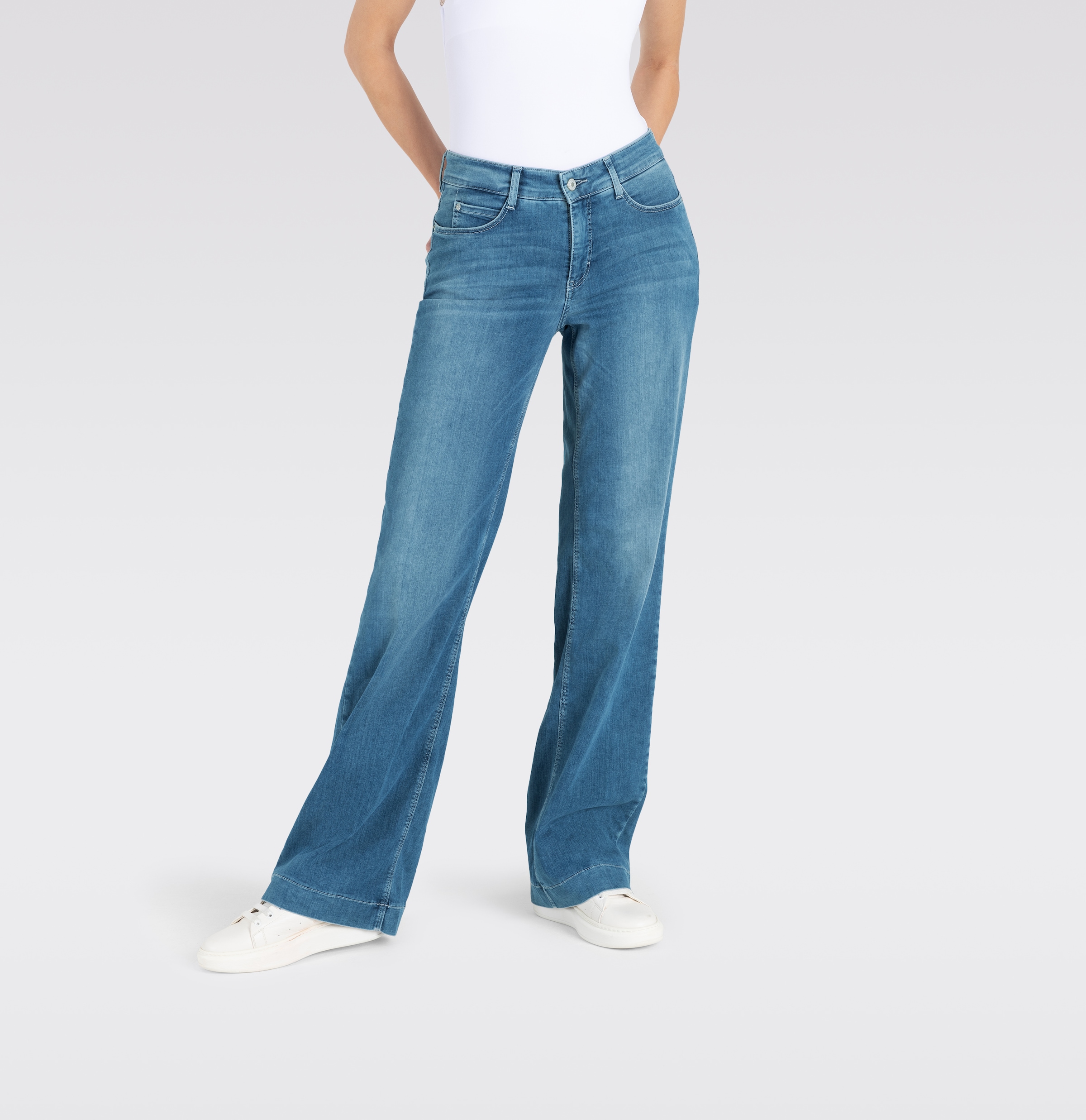 MAC Weite Jeans »DREAM WIDE«, mit weitem Bein-Stretch